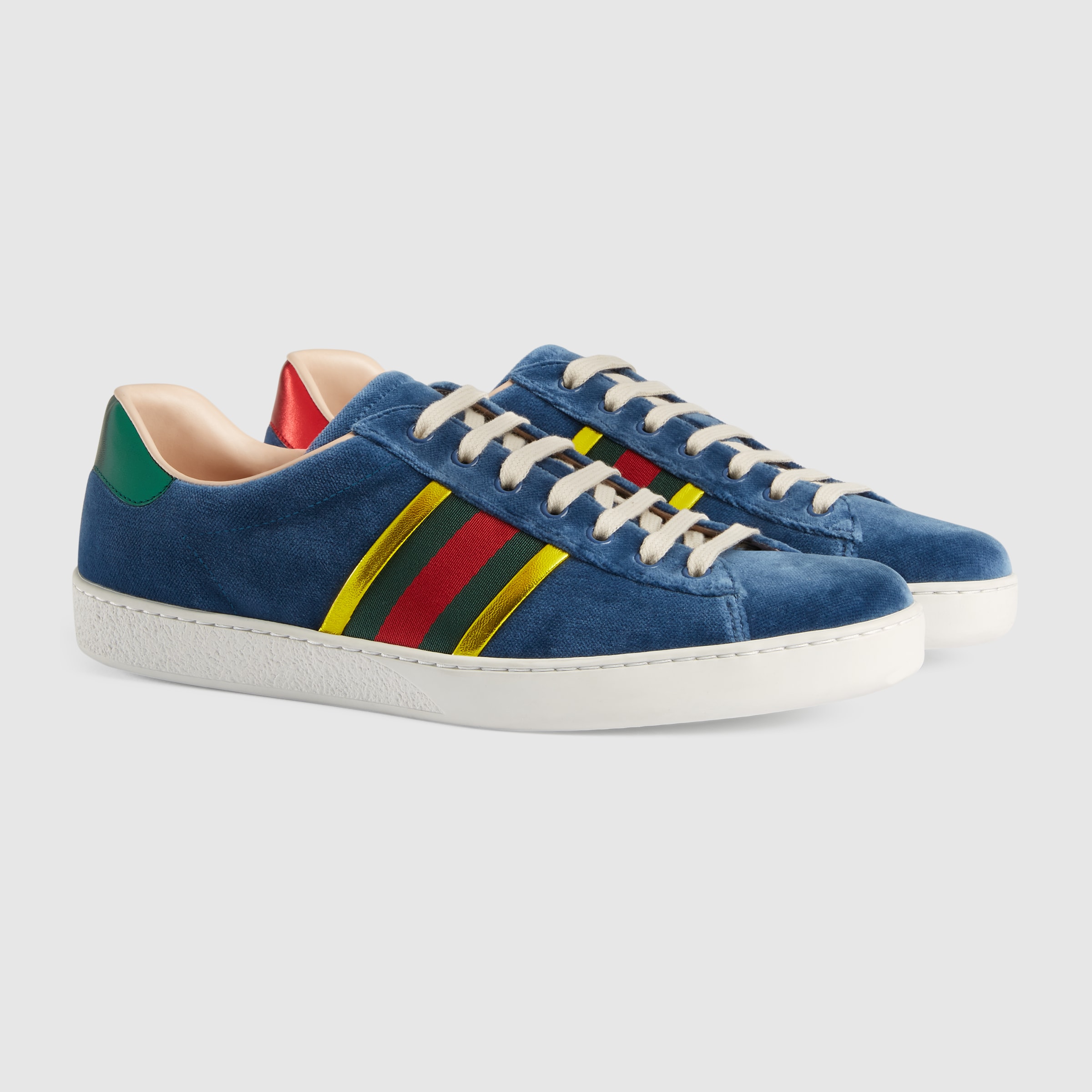 navy blue gucci sneakers