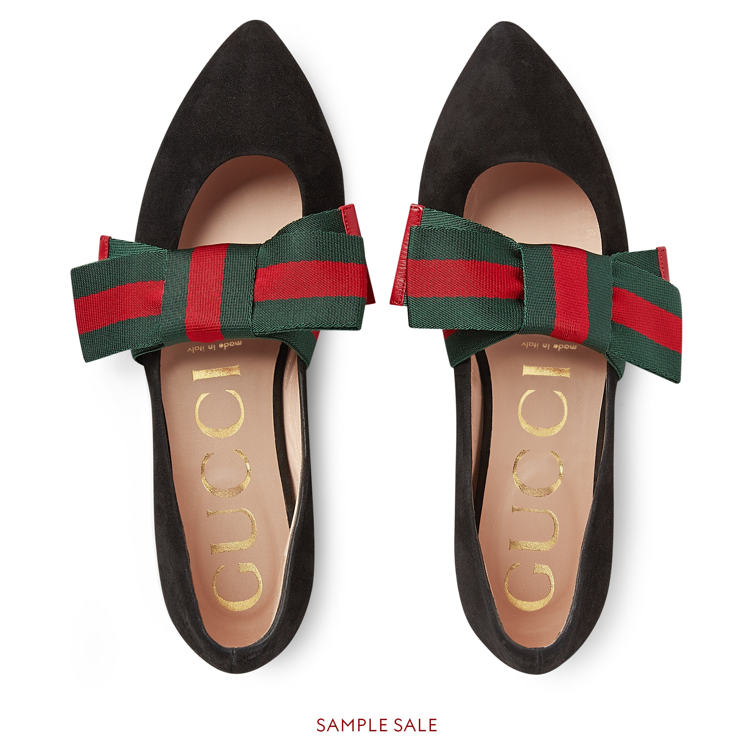 gucci bow ballet flats