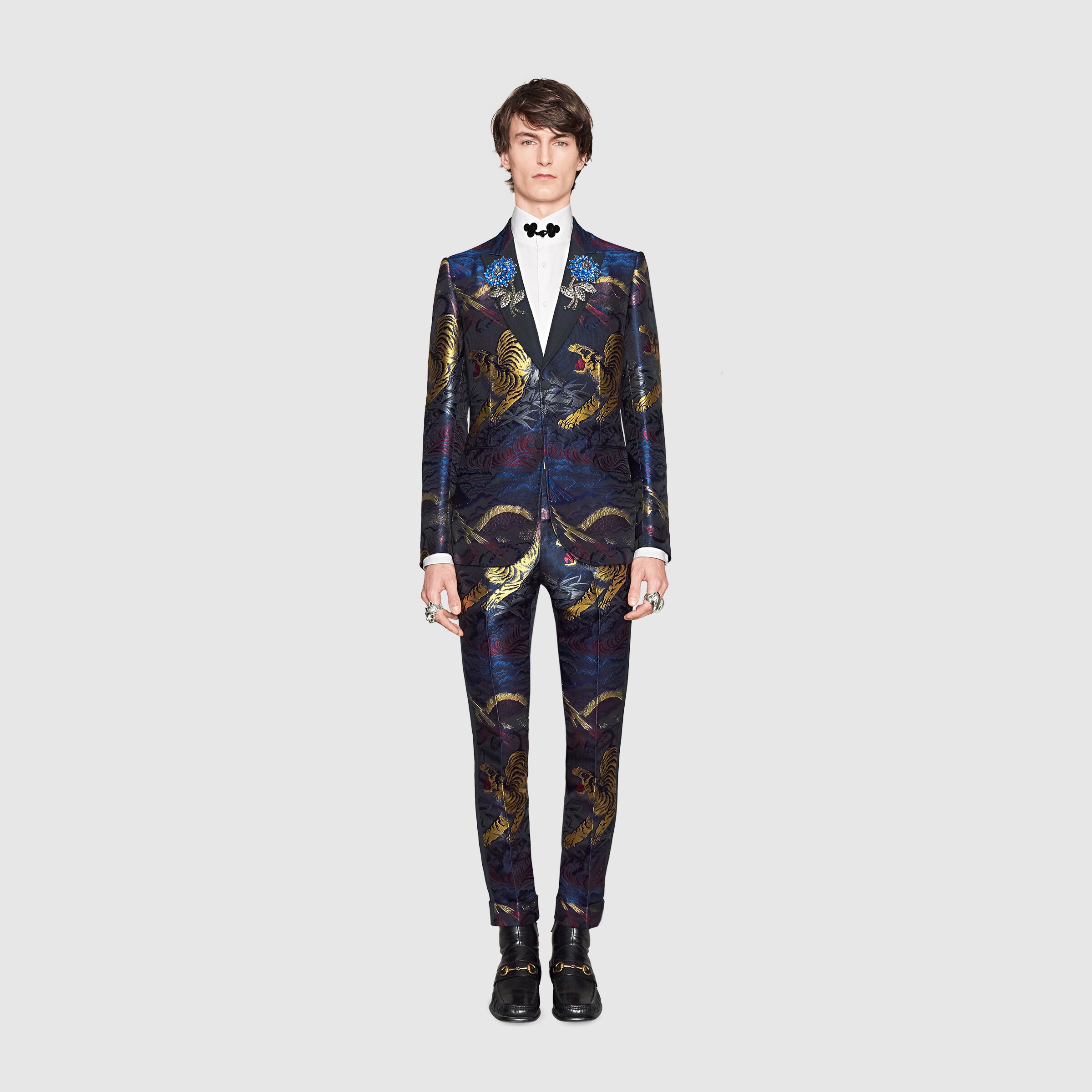 gucci loafers with tuxedo