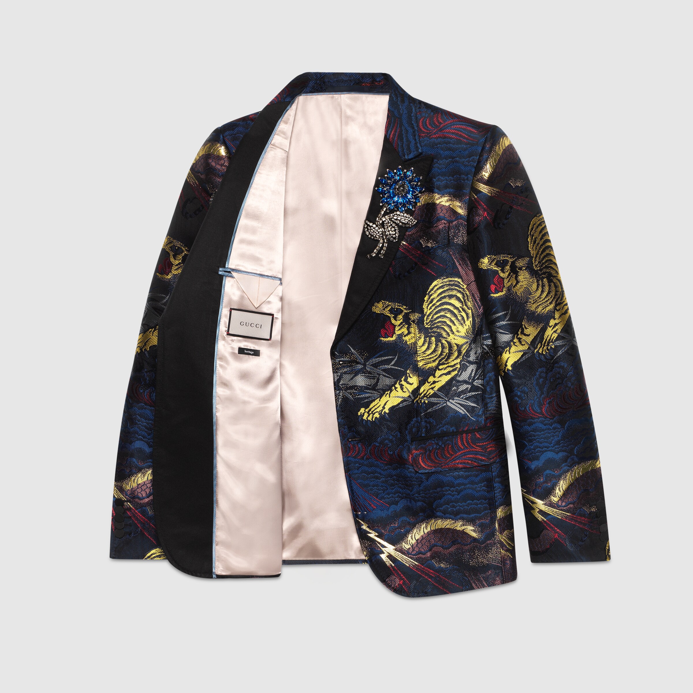 Heritage tiger jacquard tuxedo Gucci Men's Suits 473080ZGM114278