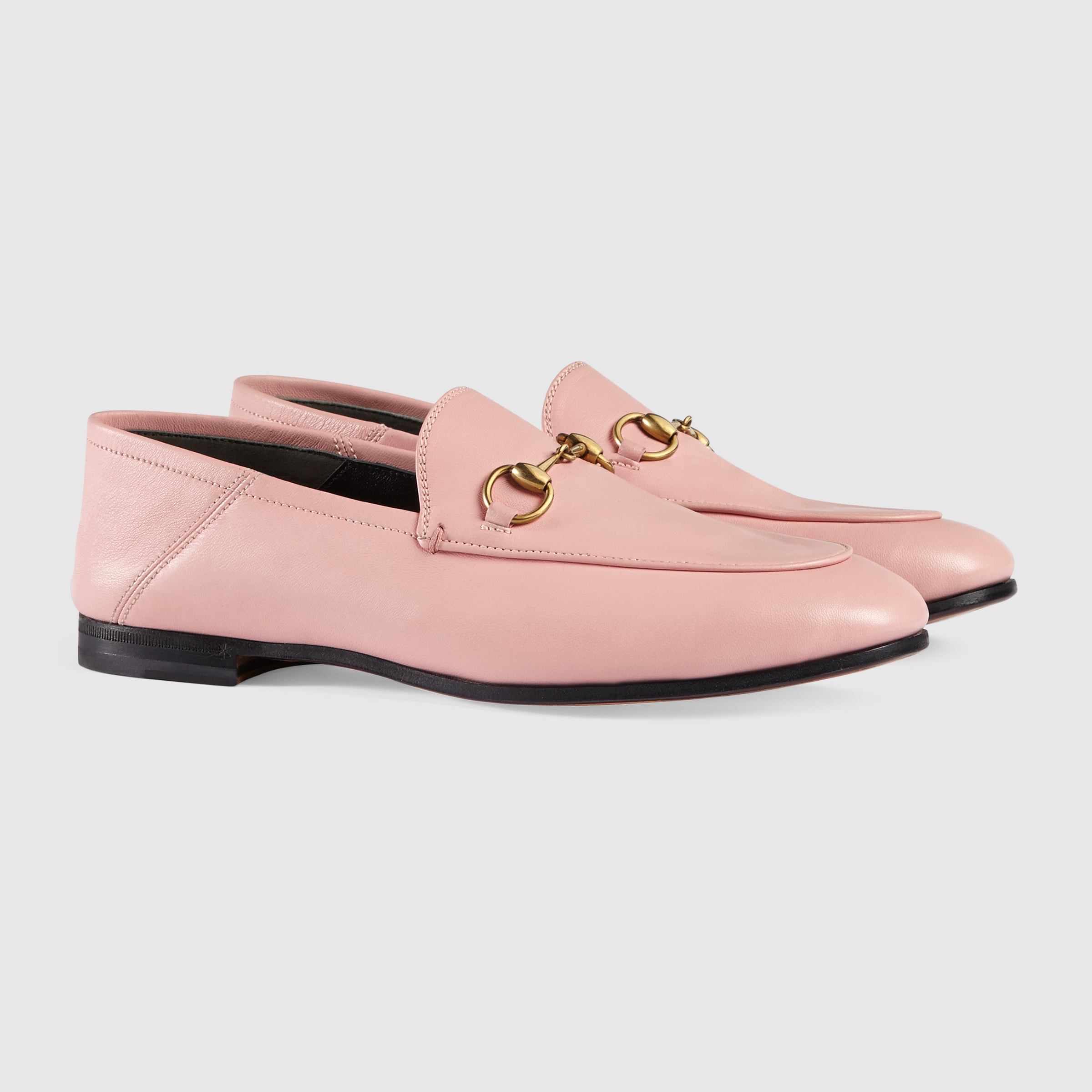 gucci rainbow horsebit leather loafers
