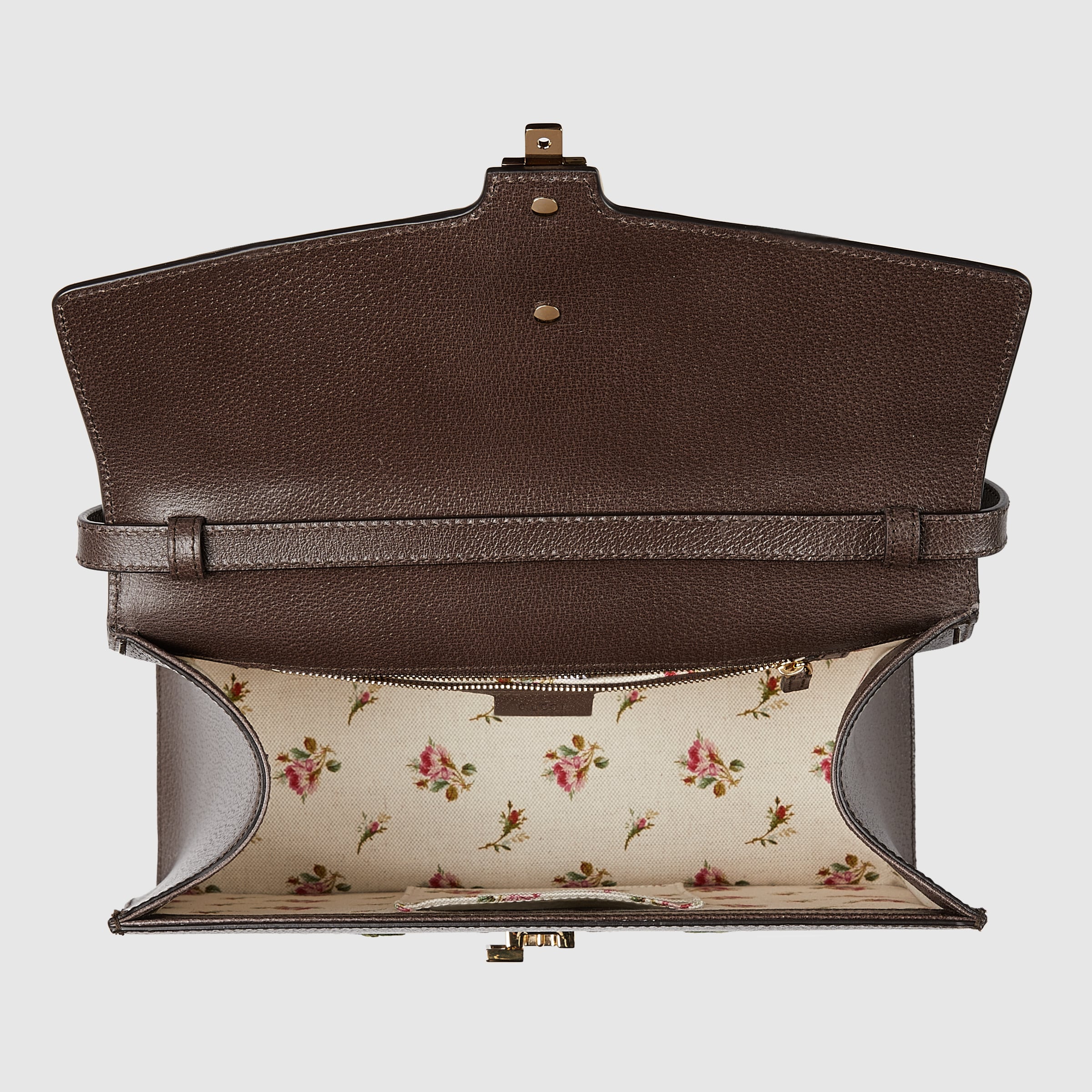 Sylvie embroidered leather top handle bag Gucci Women's Top Handles