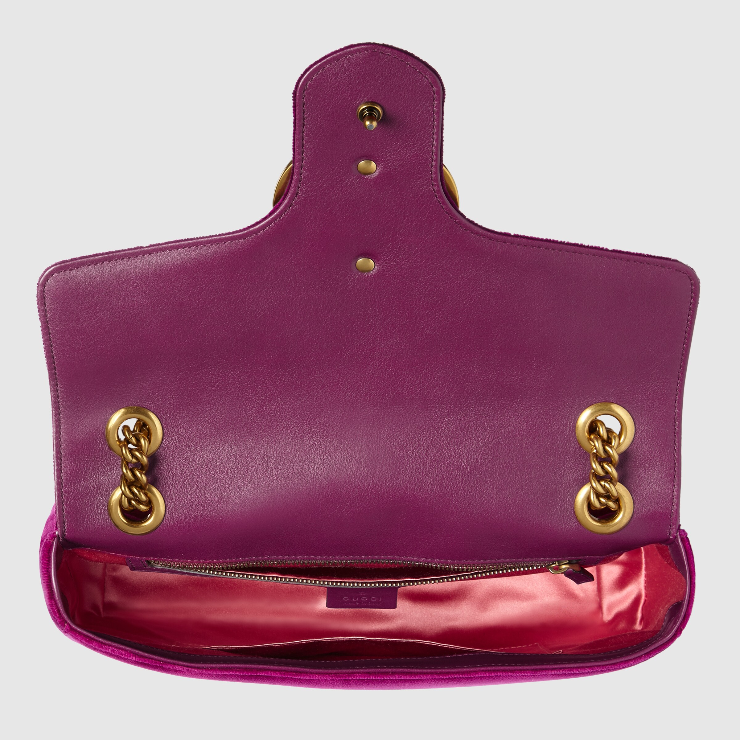 gg velvet round shoulder bag