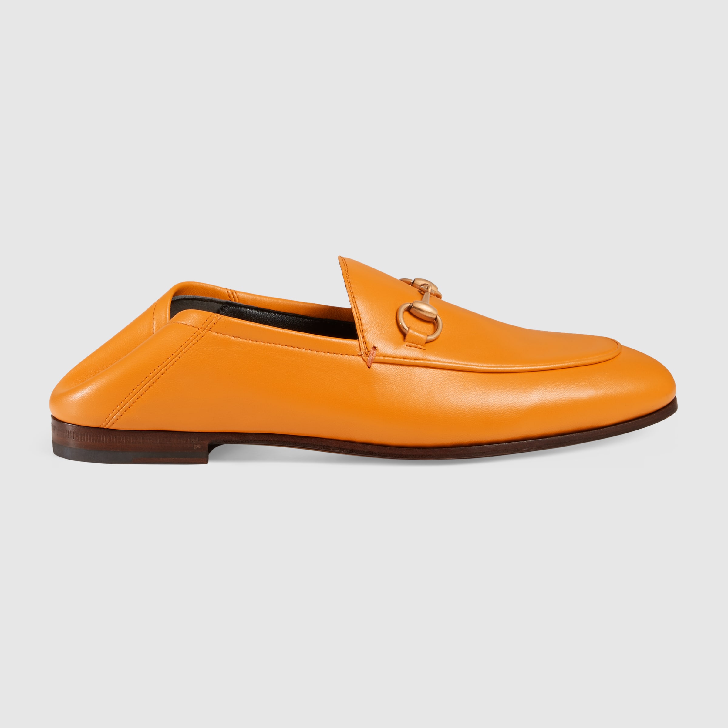 gucci rainbow horsebit leather loafers