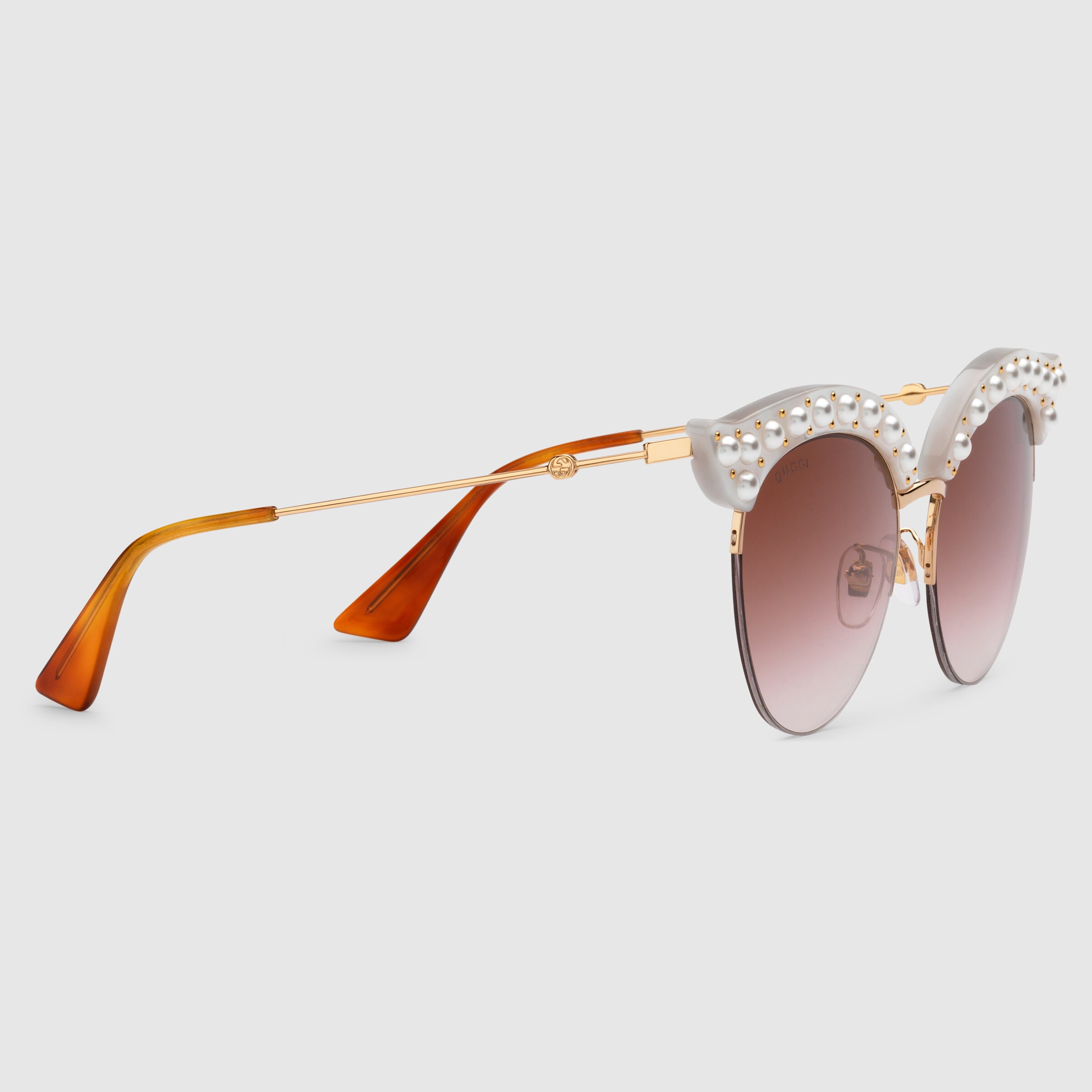 gucci cat eye acetate sunglasses
