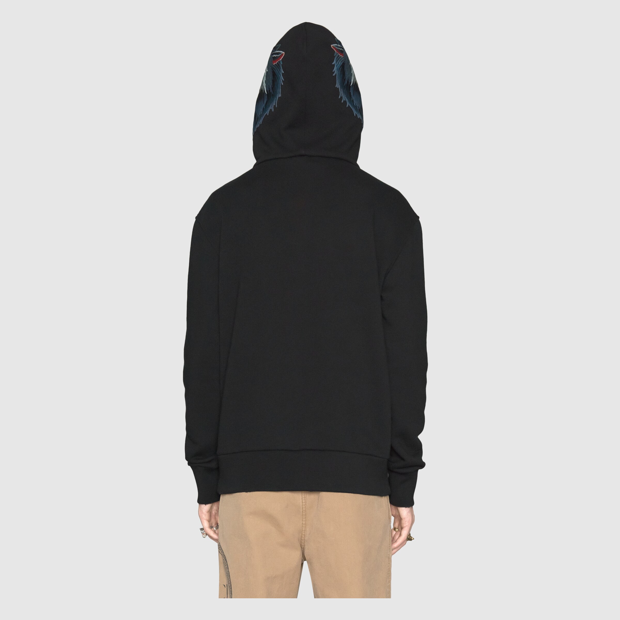 embroidered cotton sweatshirt with gucci logo gucci new embroidered cotton sweatshirt with gucci logo gucci new