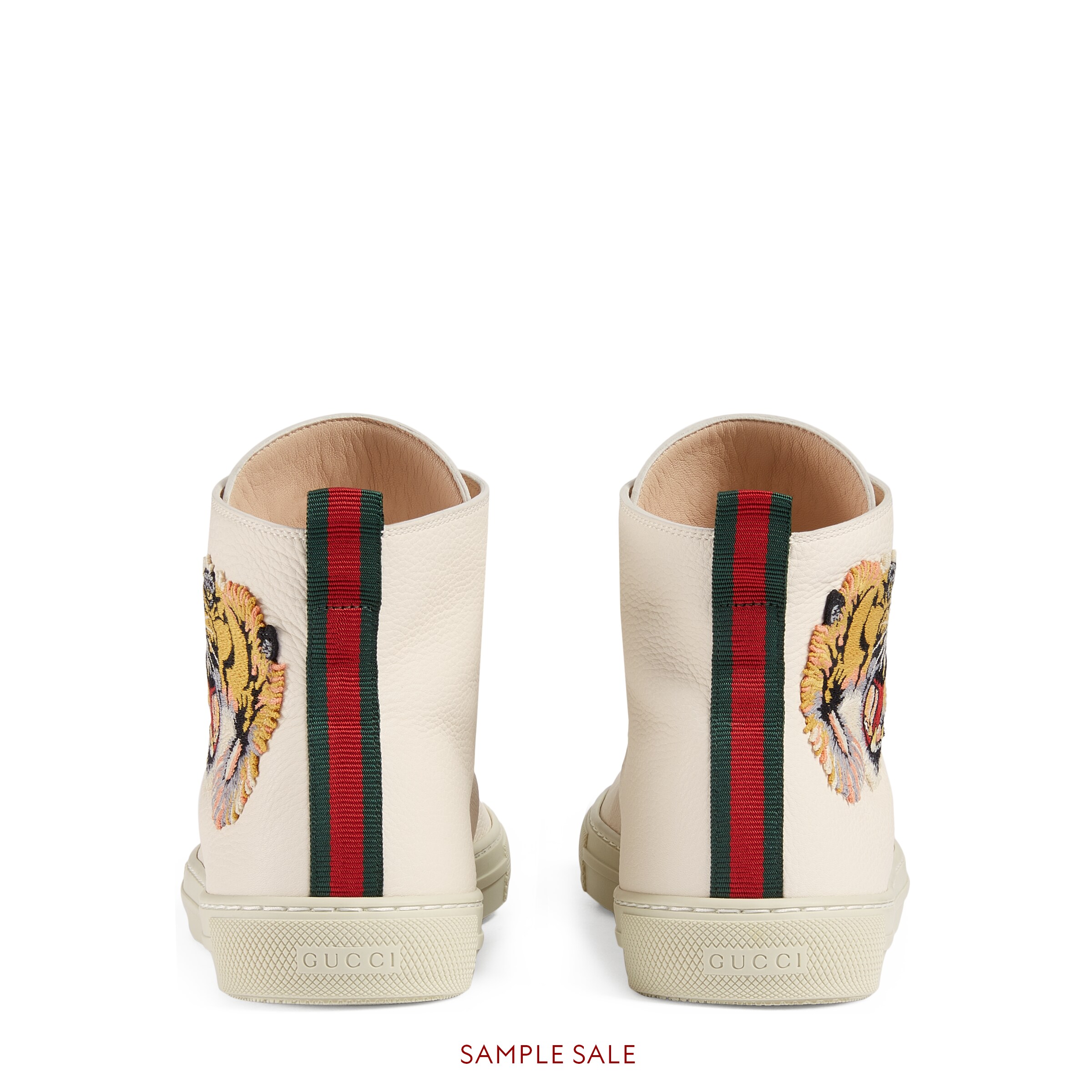 gucci leather high tiger