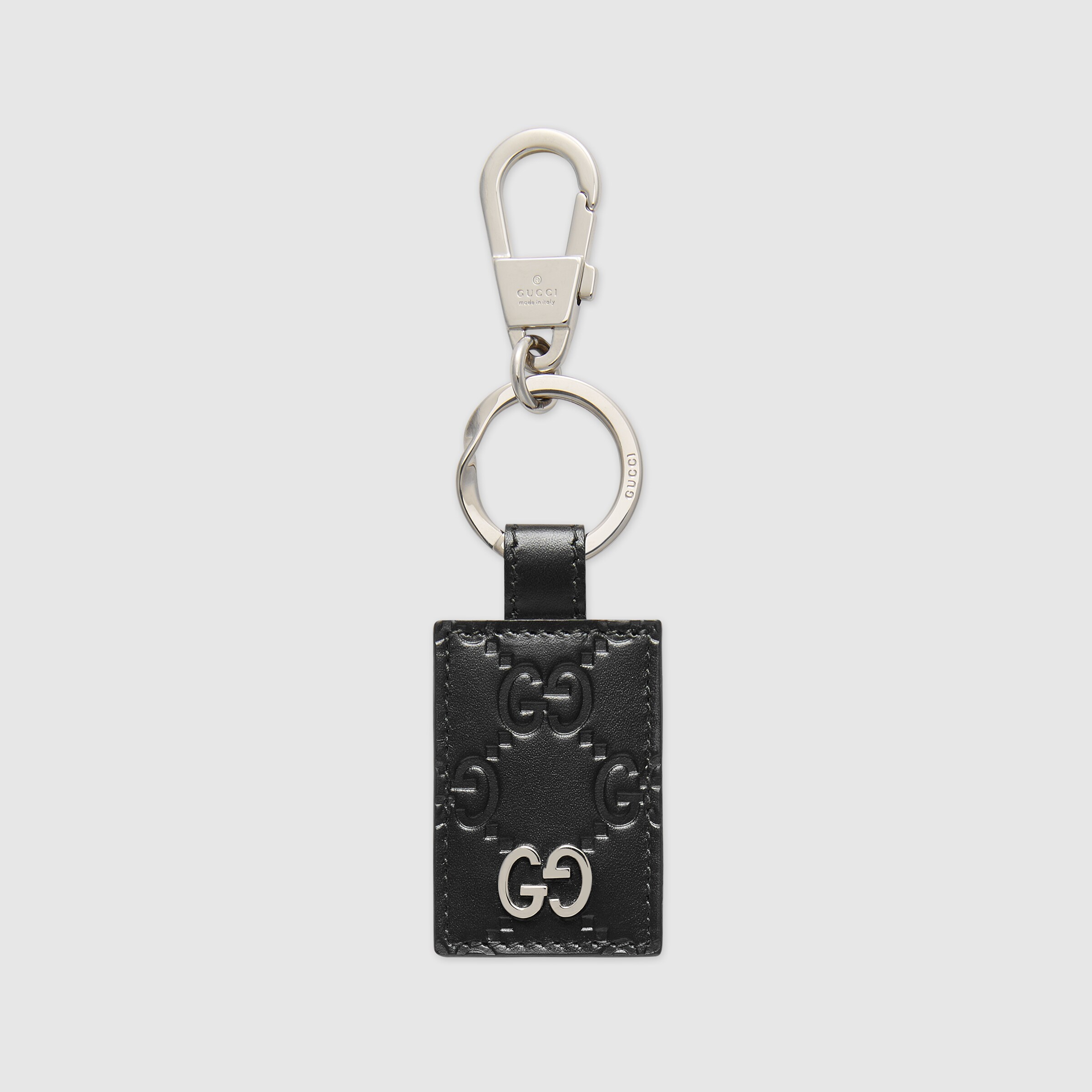 black gucci key pouch