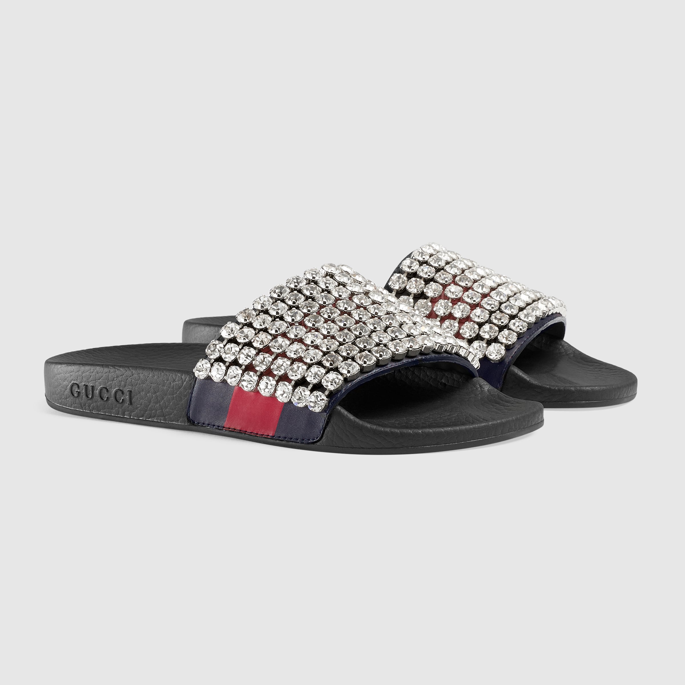  slide with crystals Gucci Women's Shoes 5053300GZ208462