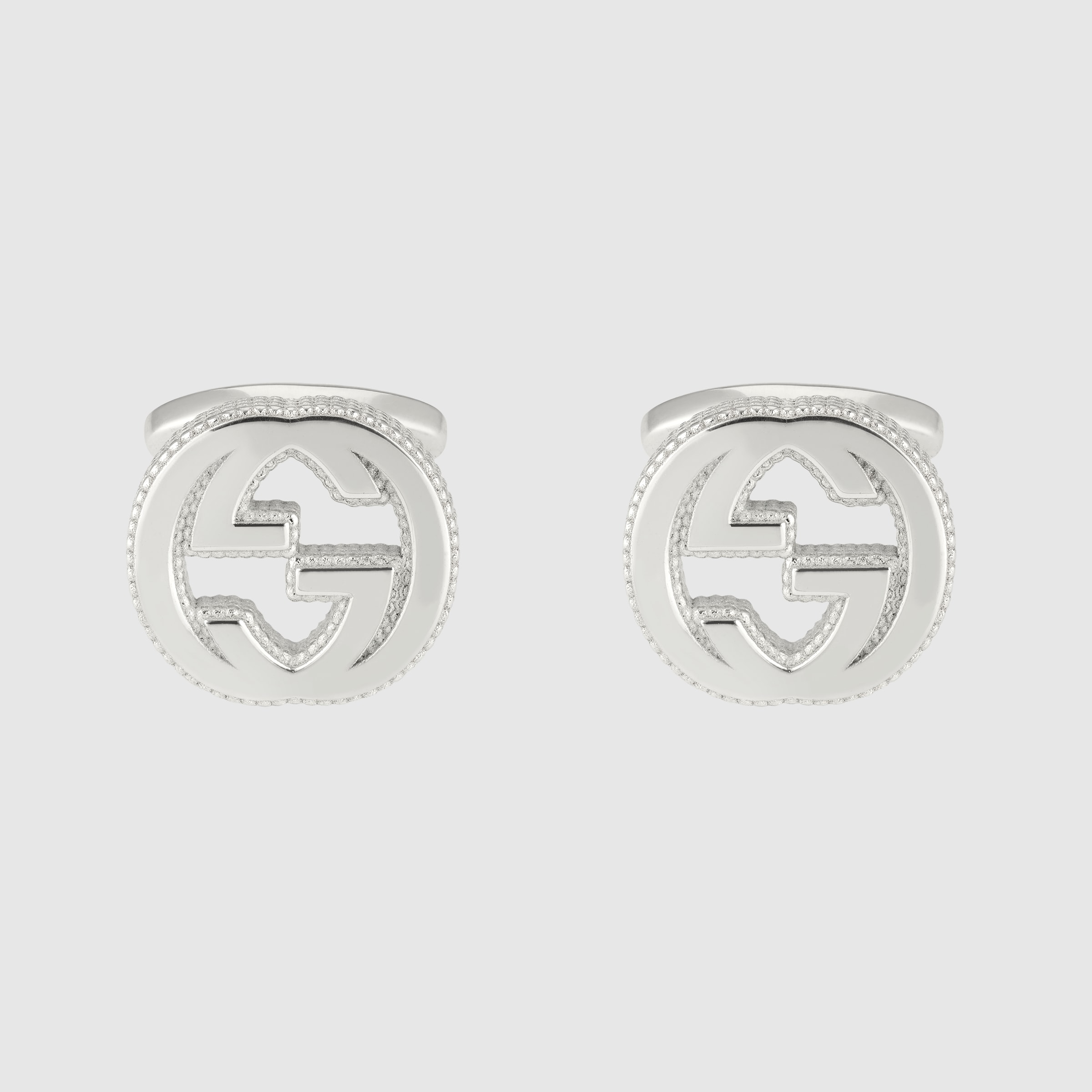 925 Sterling Silver Interlocking G Cufflinks | GUCCI® US