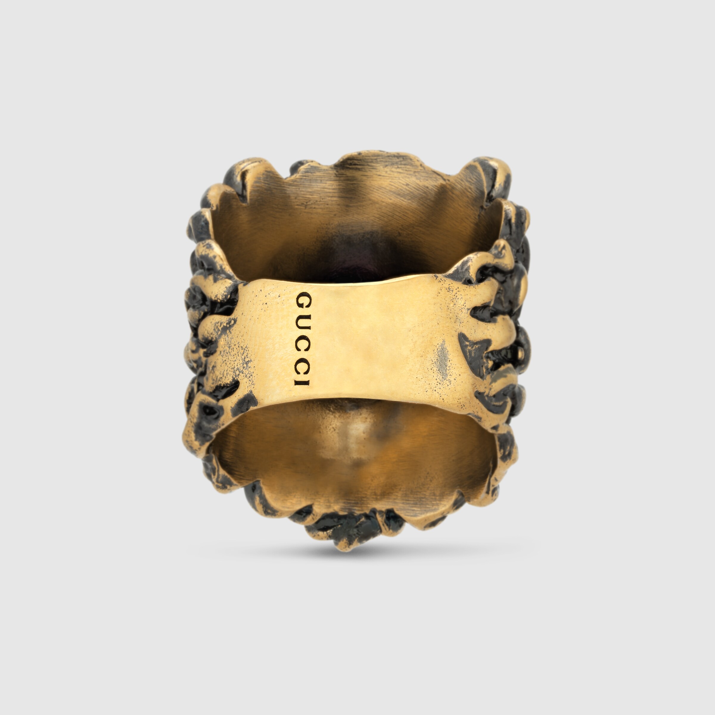 Lion head ring Gucci Fashion Rings 398601I46008233