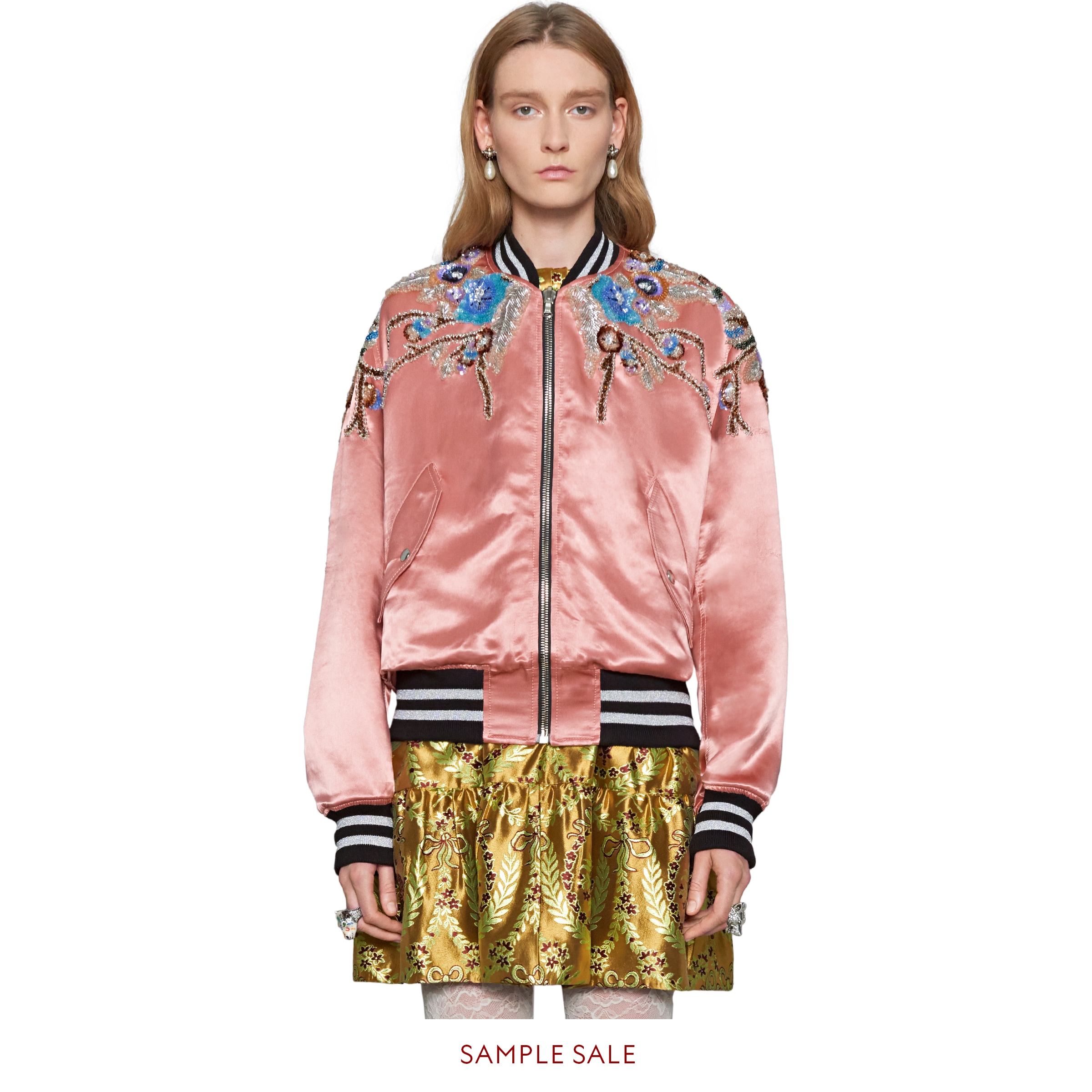 Reversible sequin acetate bomber Gucci Women's Bombers & Leather