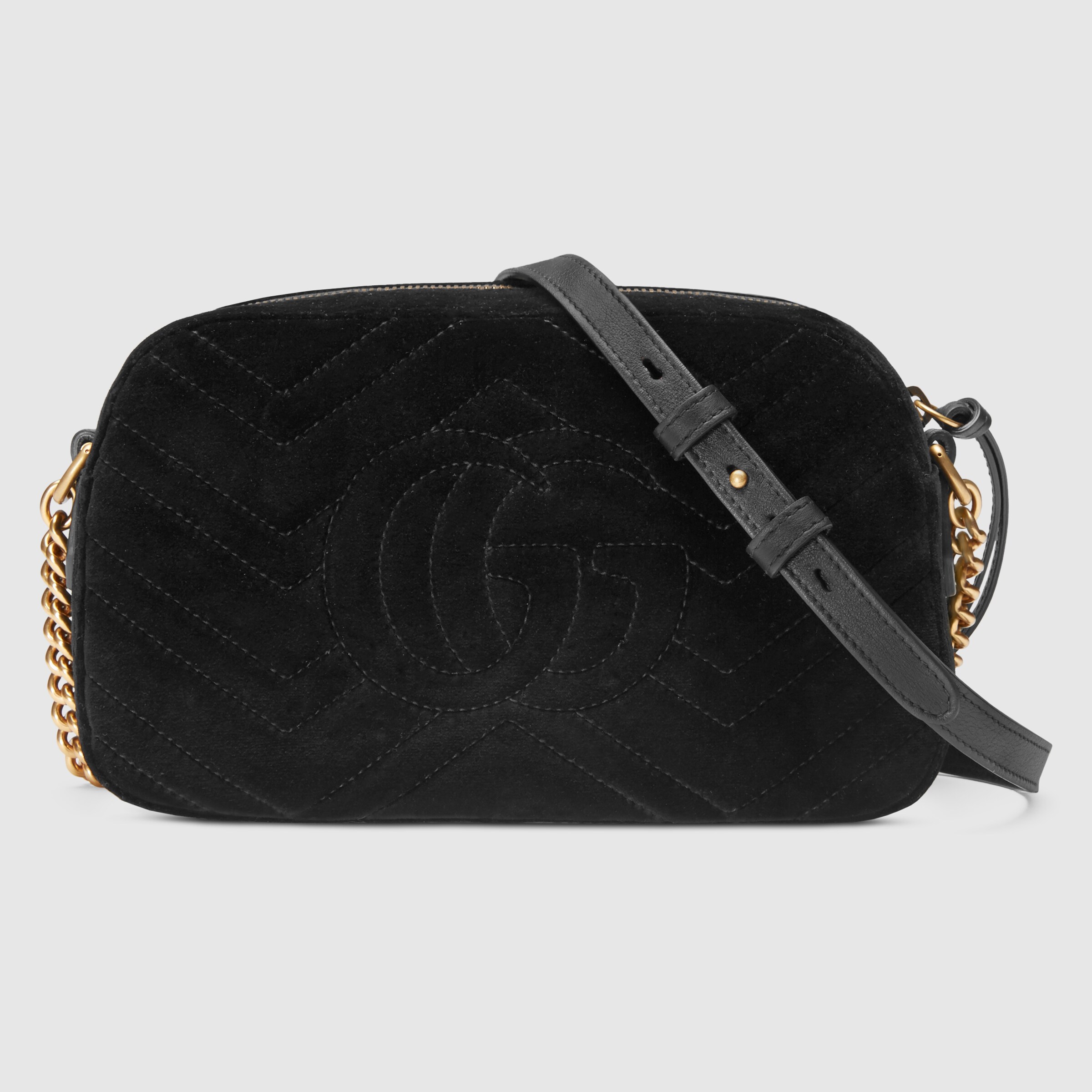 gg velvet round shoulder bag