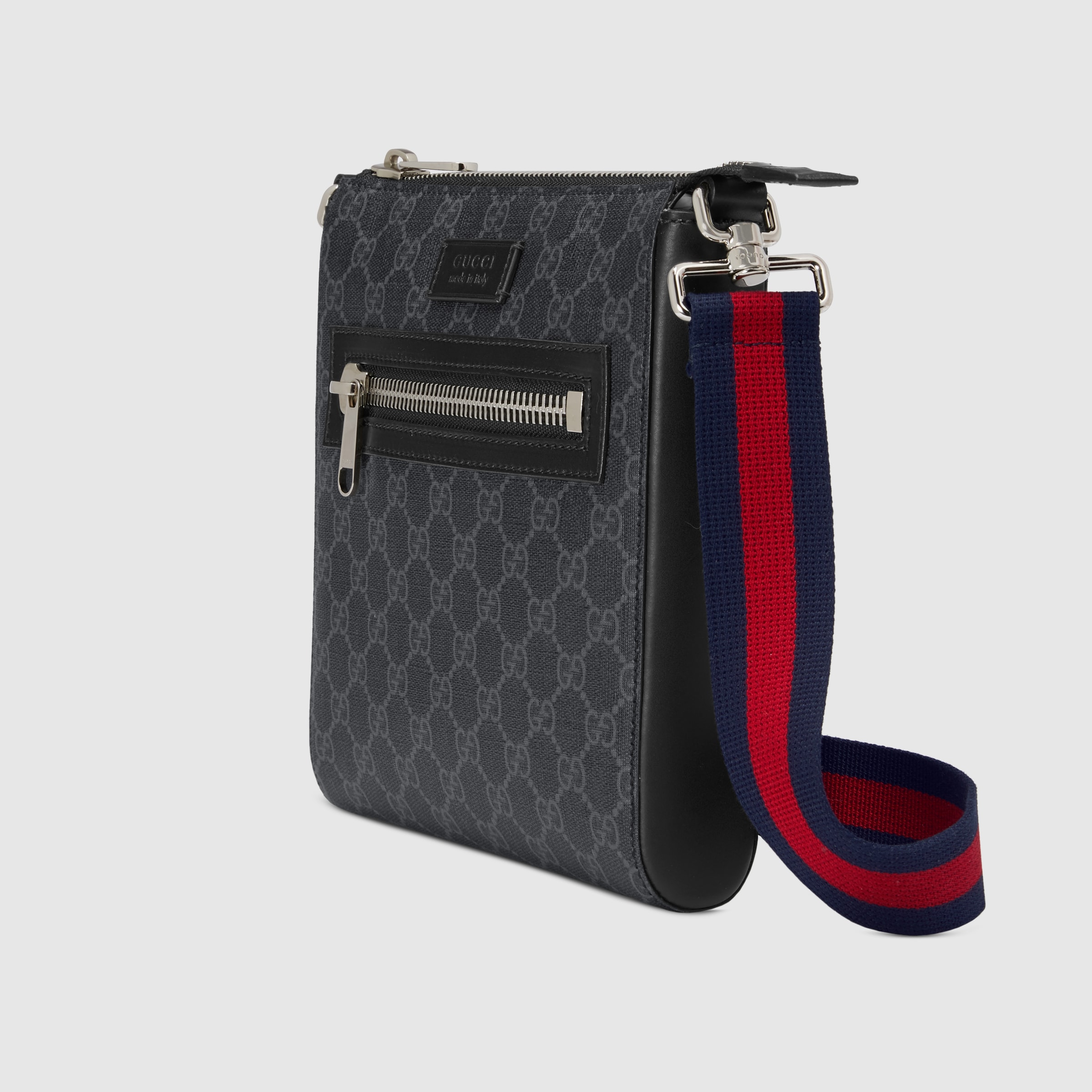 GG Supreme Small Black Messenger Bag | GUCCI® UK