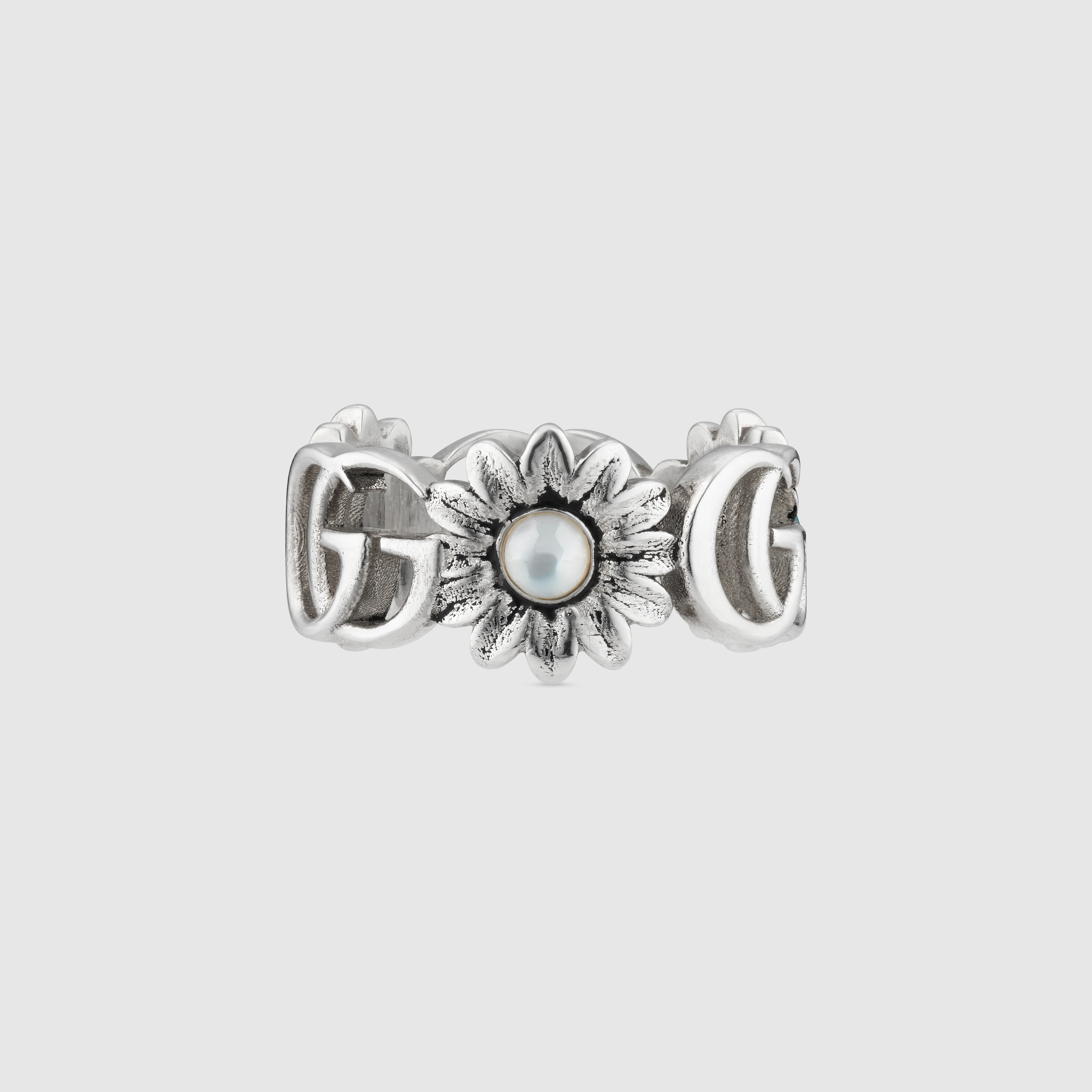 ダブルG フラワー リングゴールドトーン メタル | GUCCI公式