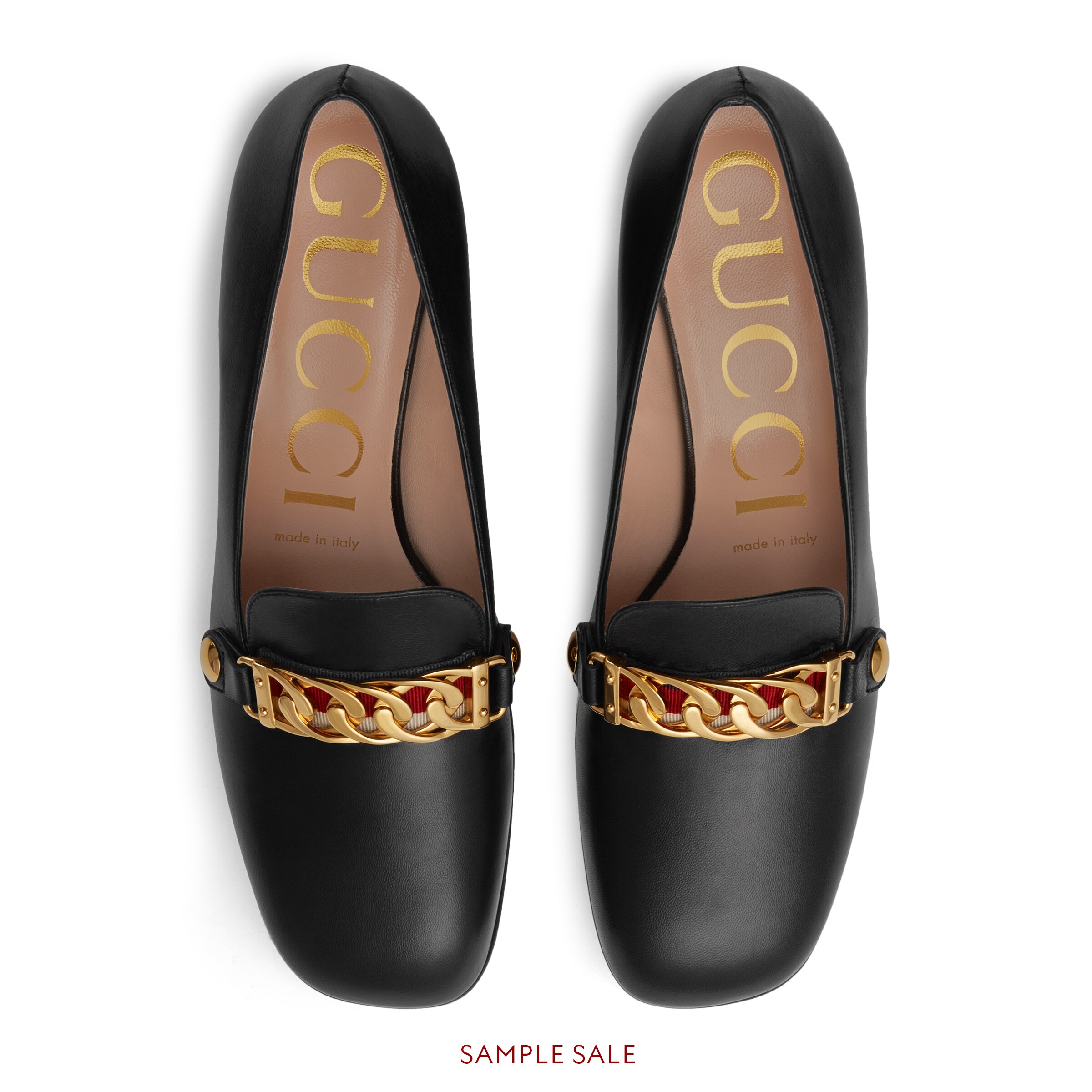 gucci sylvie leather mid heel pump