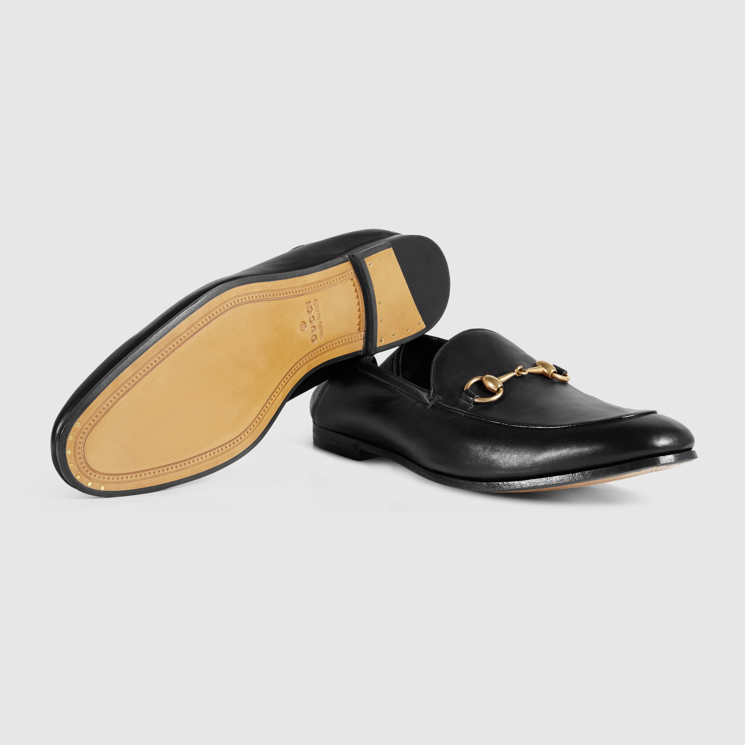 Black Leather Horsebit Loafer | GUCCI® Canada