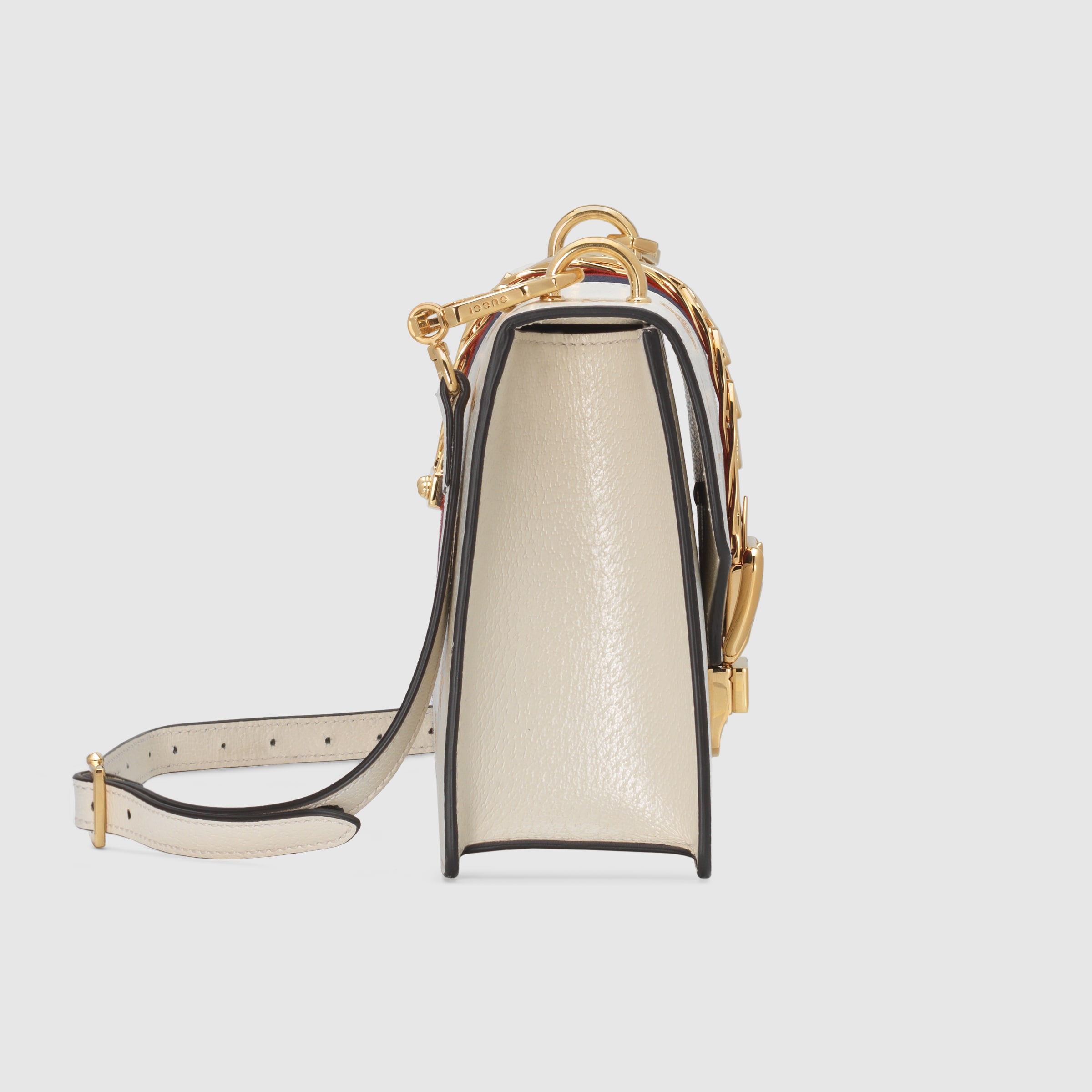 White Leather Sylvie Bee Star Small Shoulder Bag GUCCI® UK