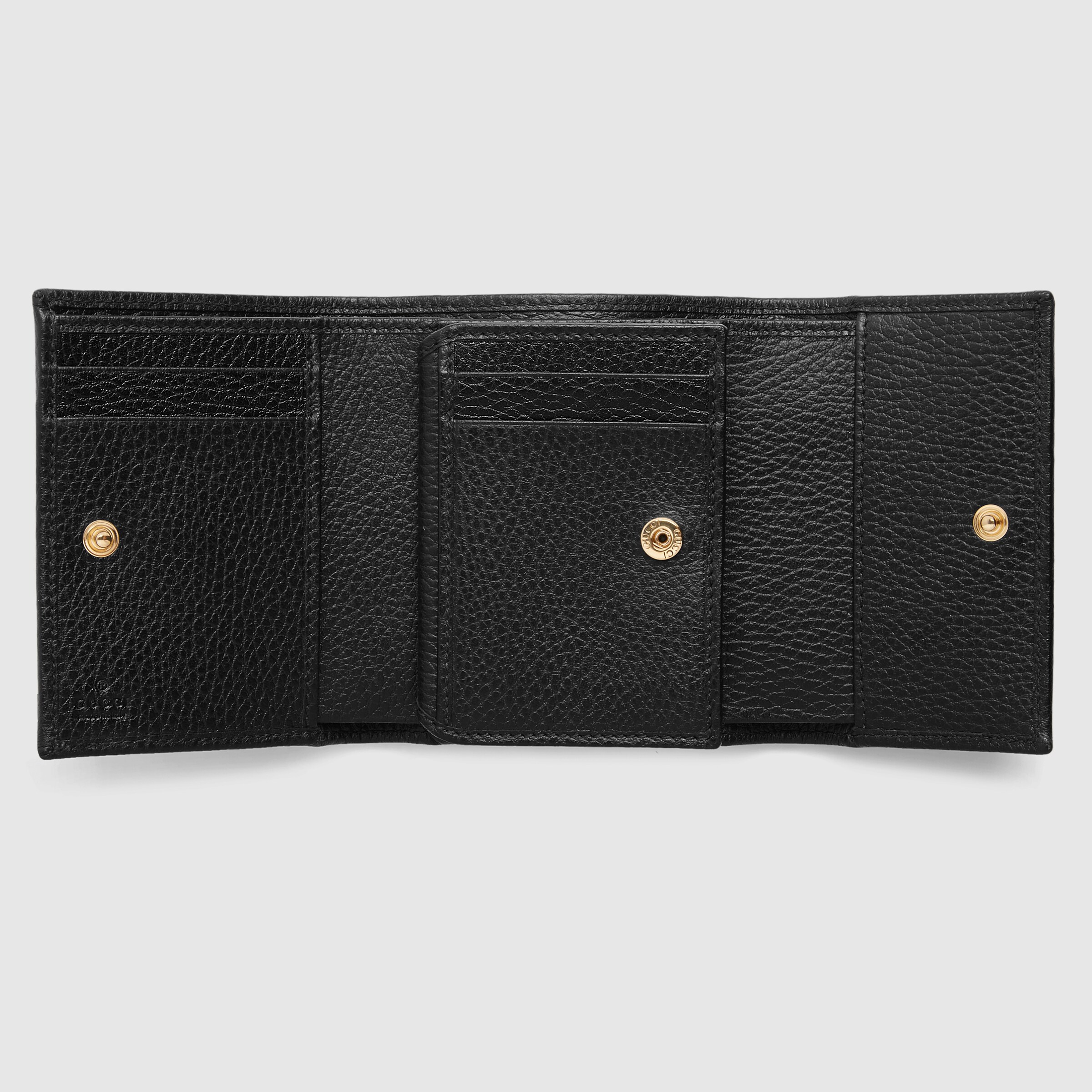 Black GG Marmont leather wallet GUCCI® UK