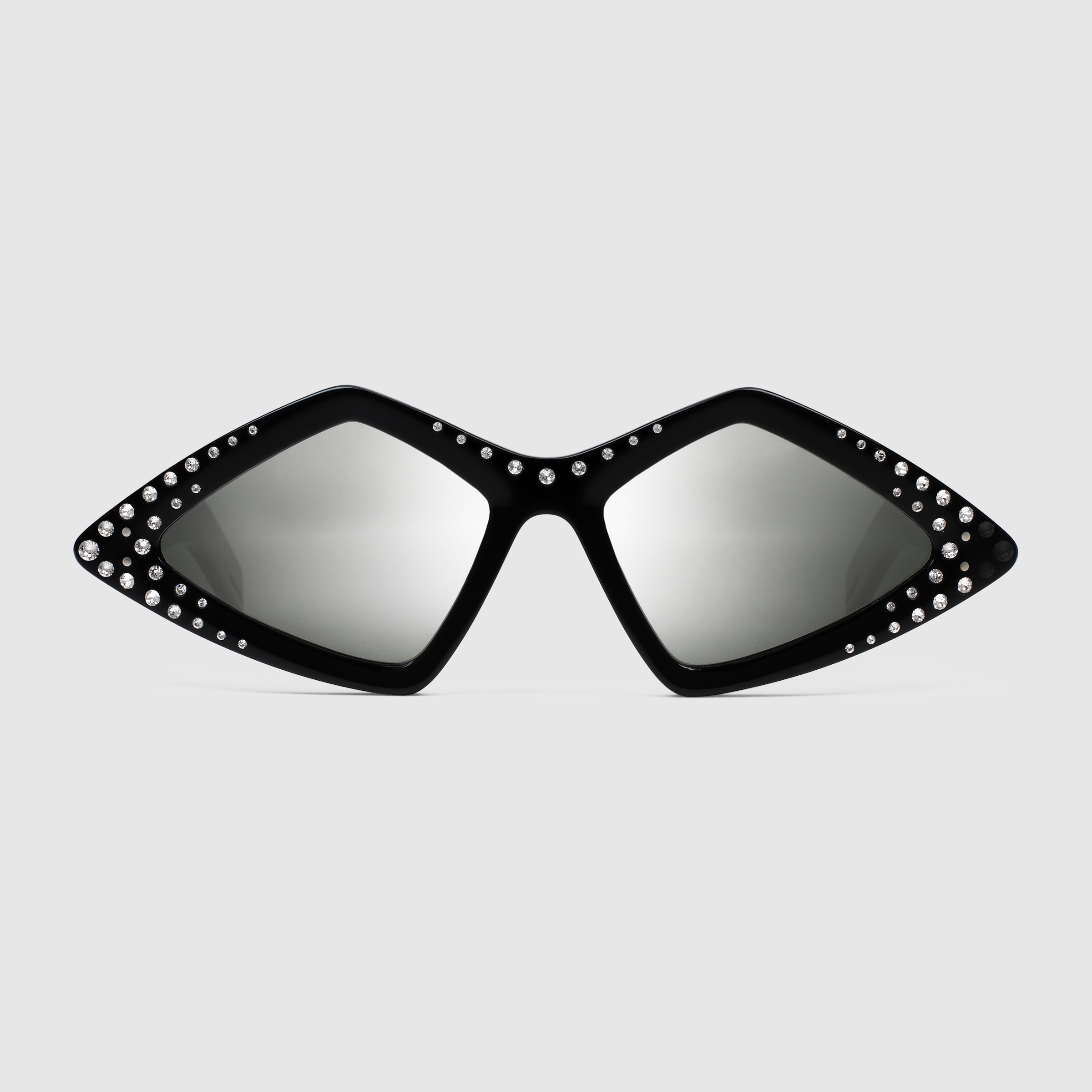 Gucci Cruise 2019 Alternative Looks Look 401 Diamond Frame Sunglasses With Crystals Zoom