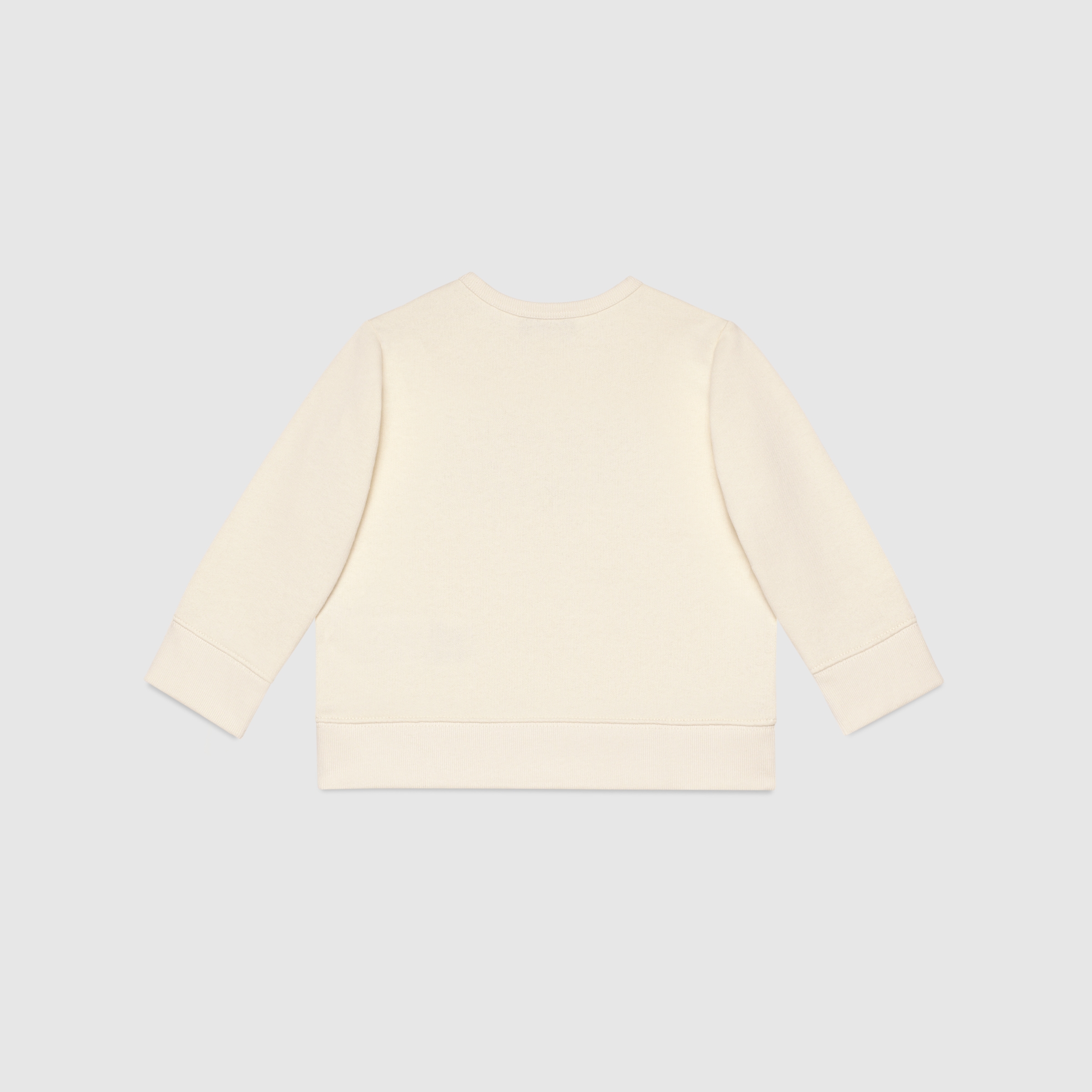 Baby sweatshirt with Gucci logo in white cotton | GUCCI® US Baby sweatshirt with Gucci logo in white cotton | GUCCI® US