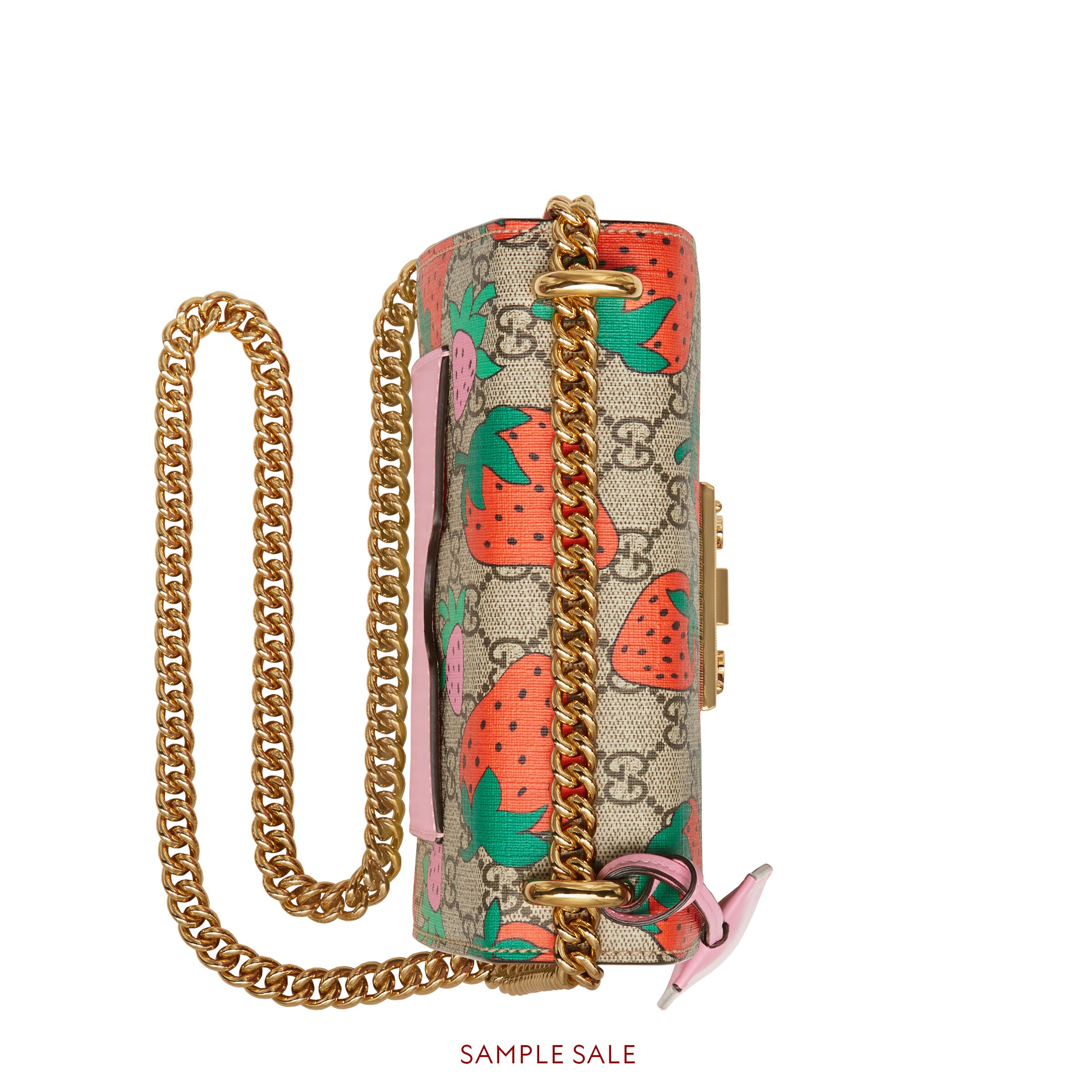 gucci strawberry padlock bag