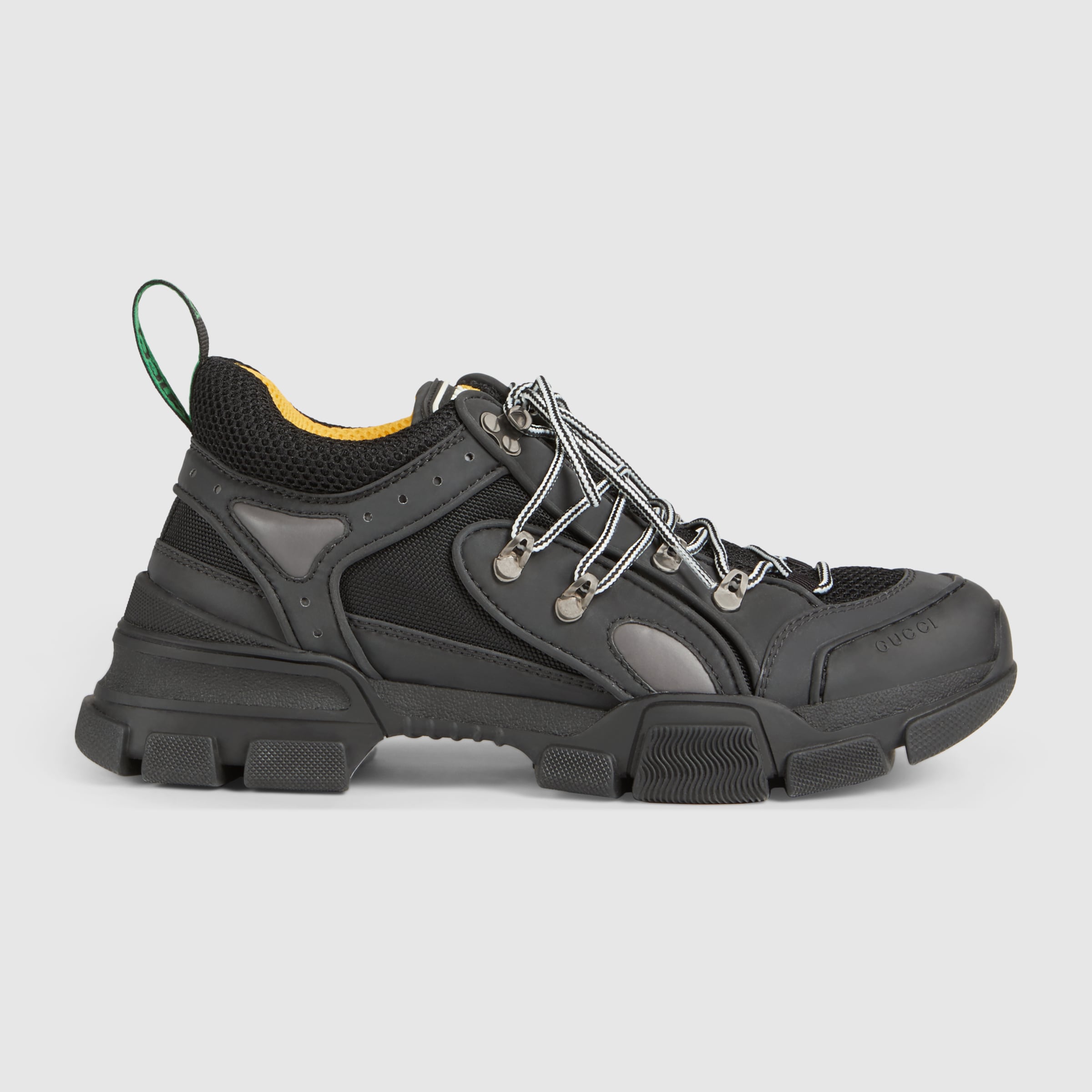 Black Men's Flashtrek Sneaker With Removable Spikes GUCCI® 香港