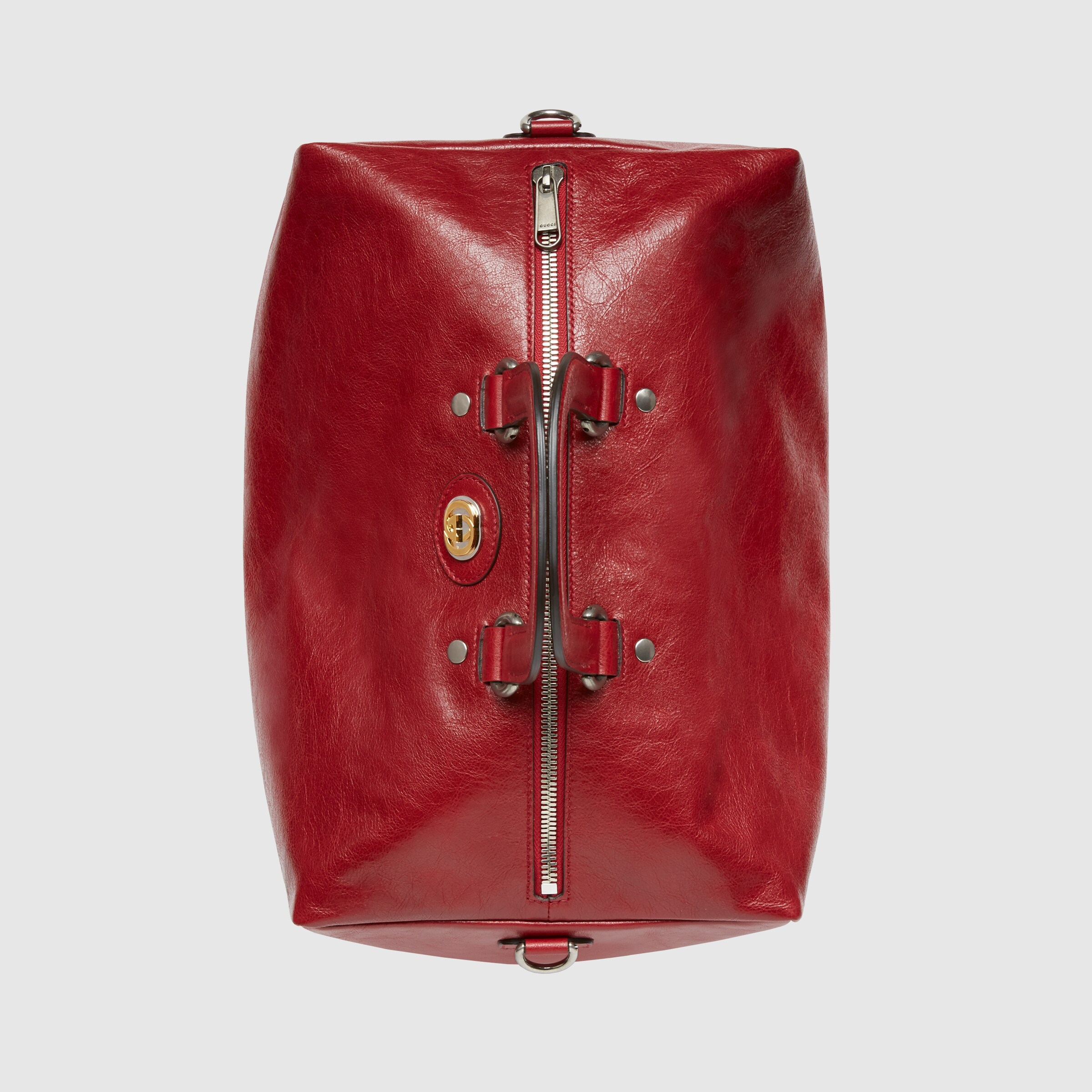 red gucci man bag