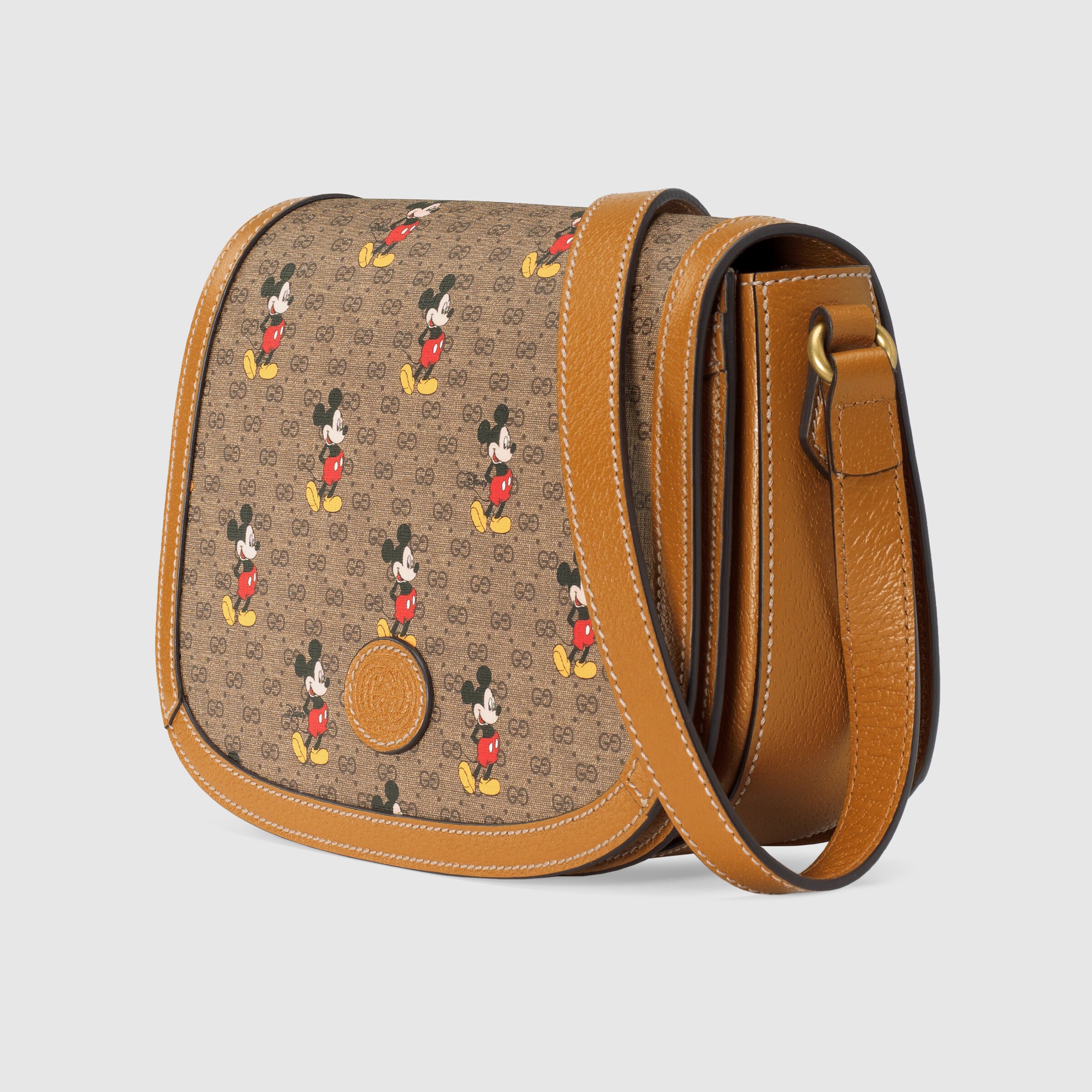 disney x gucci round shoulder bag