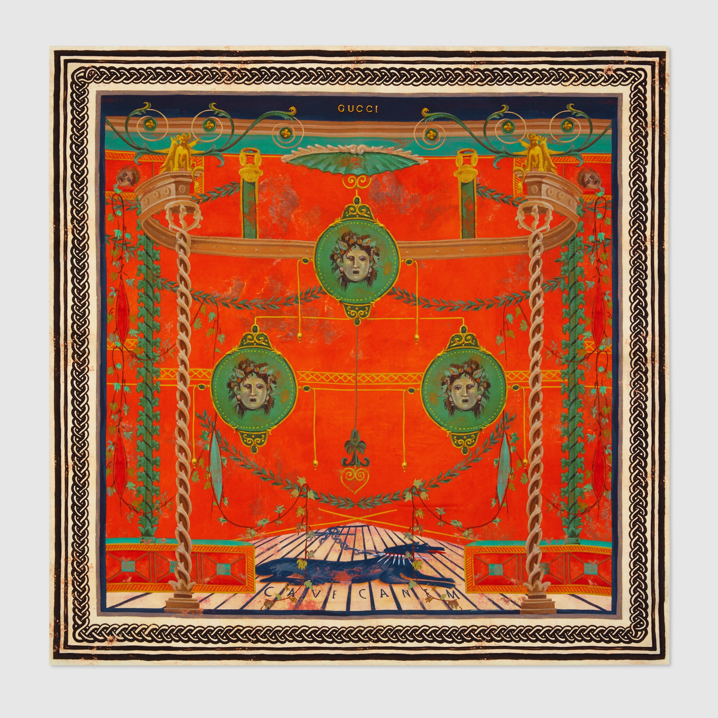 gucci inspired silk scarf