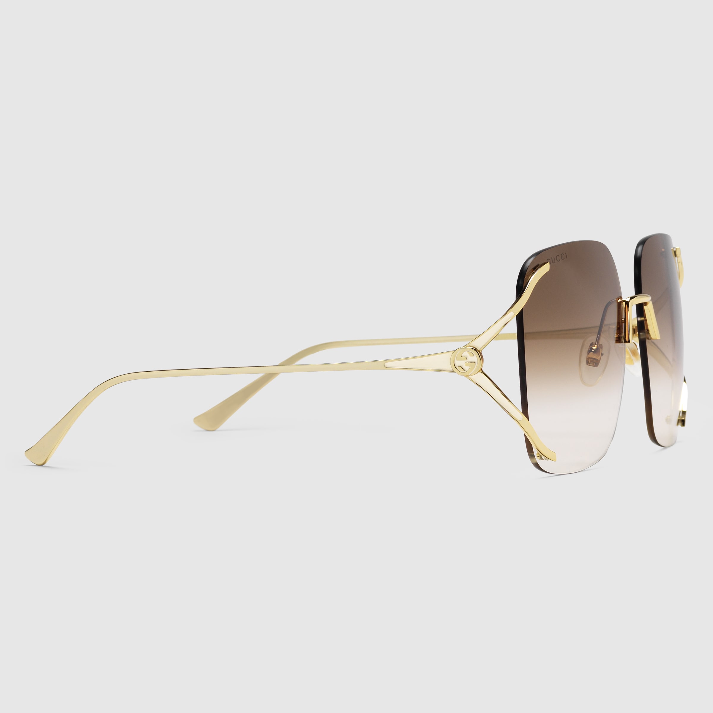 GUCCI sunglasses ブラウン グラデーション サングラス 美品✨ GUCCI グッチ サングラス グラデーション GGマーク ブラウン