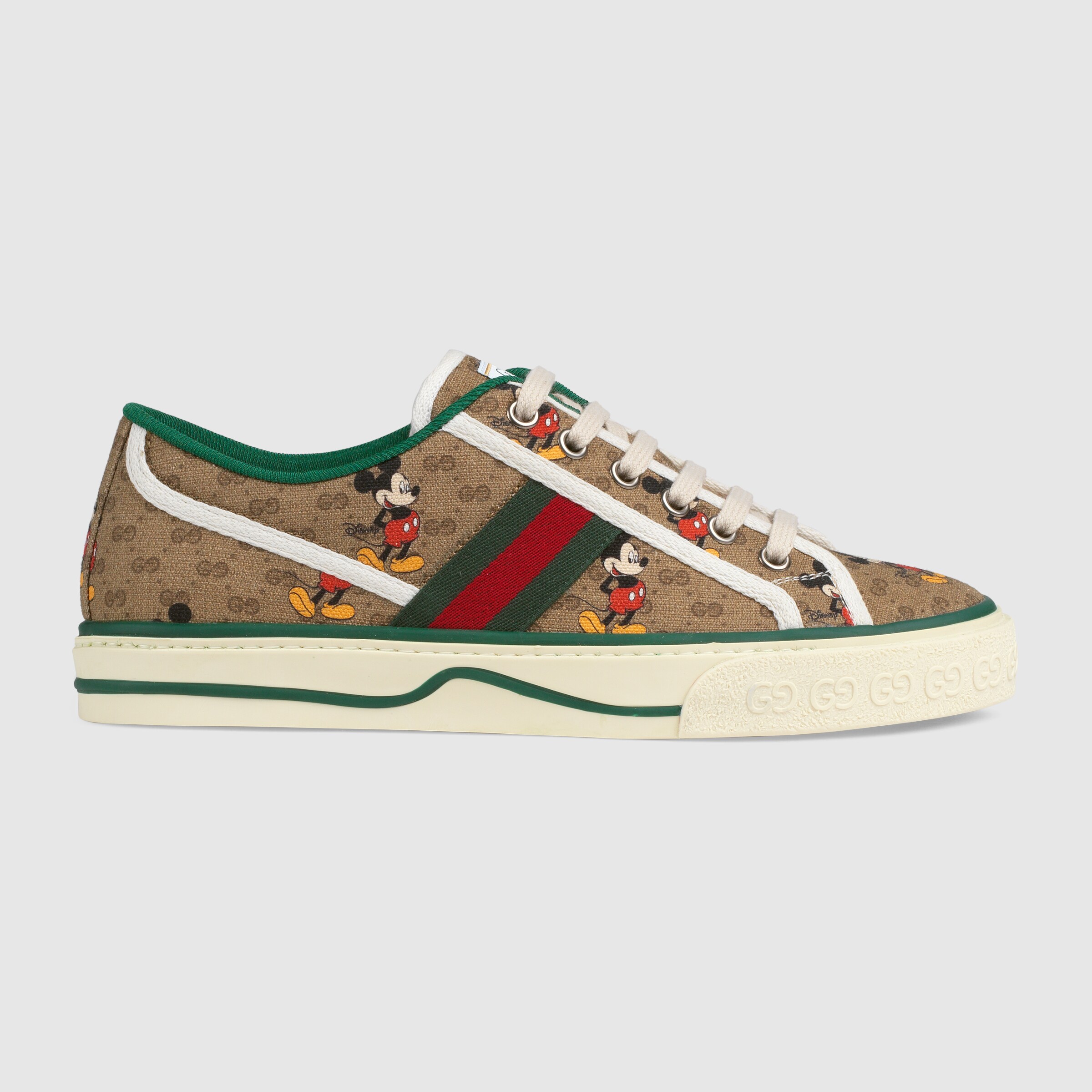 Beige Women's Disney x Gucci Tennis 1977 sneaker with  GUCCI® US