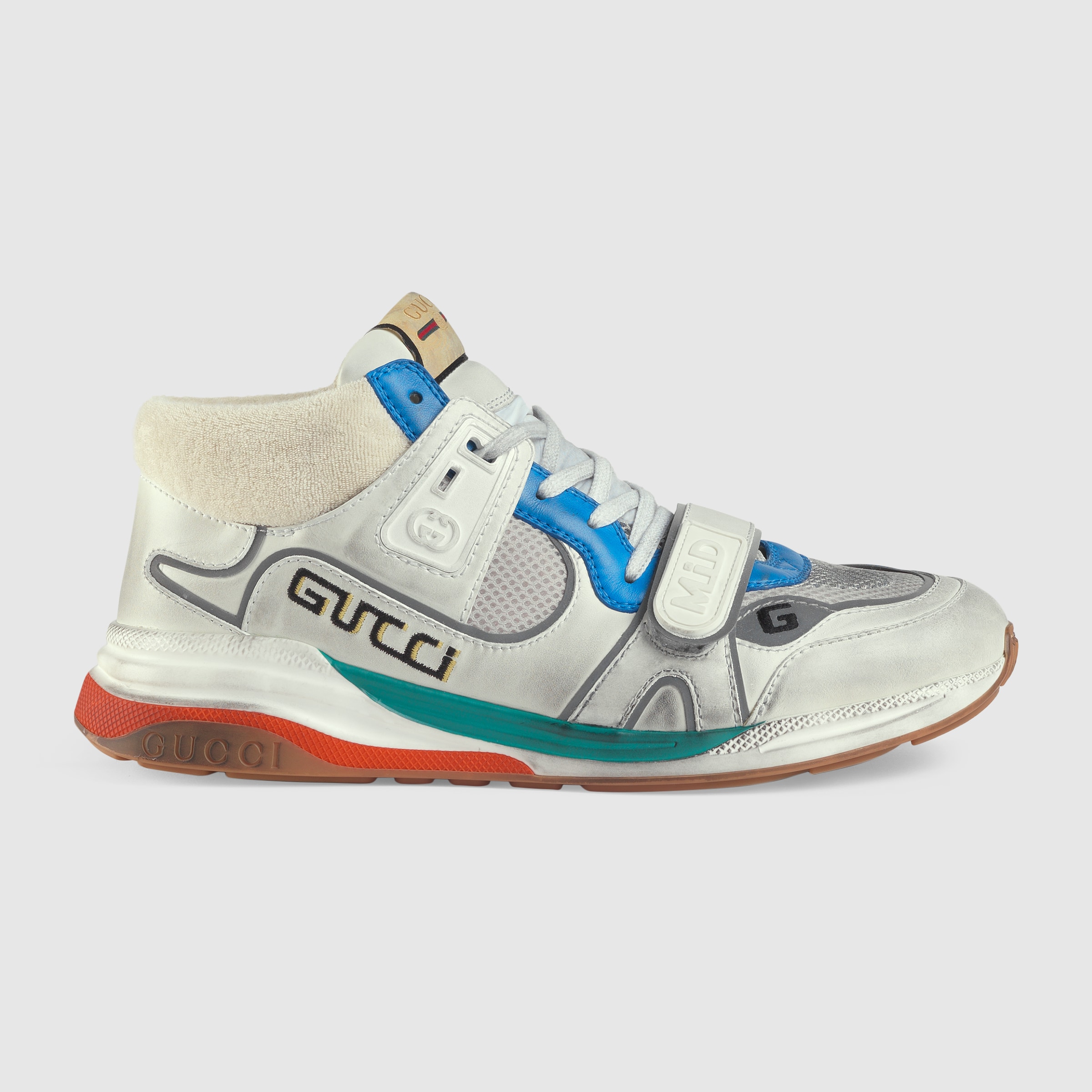 GUCCI MEN'S ULTRAPACE MID-TOP SNEAKER