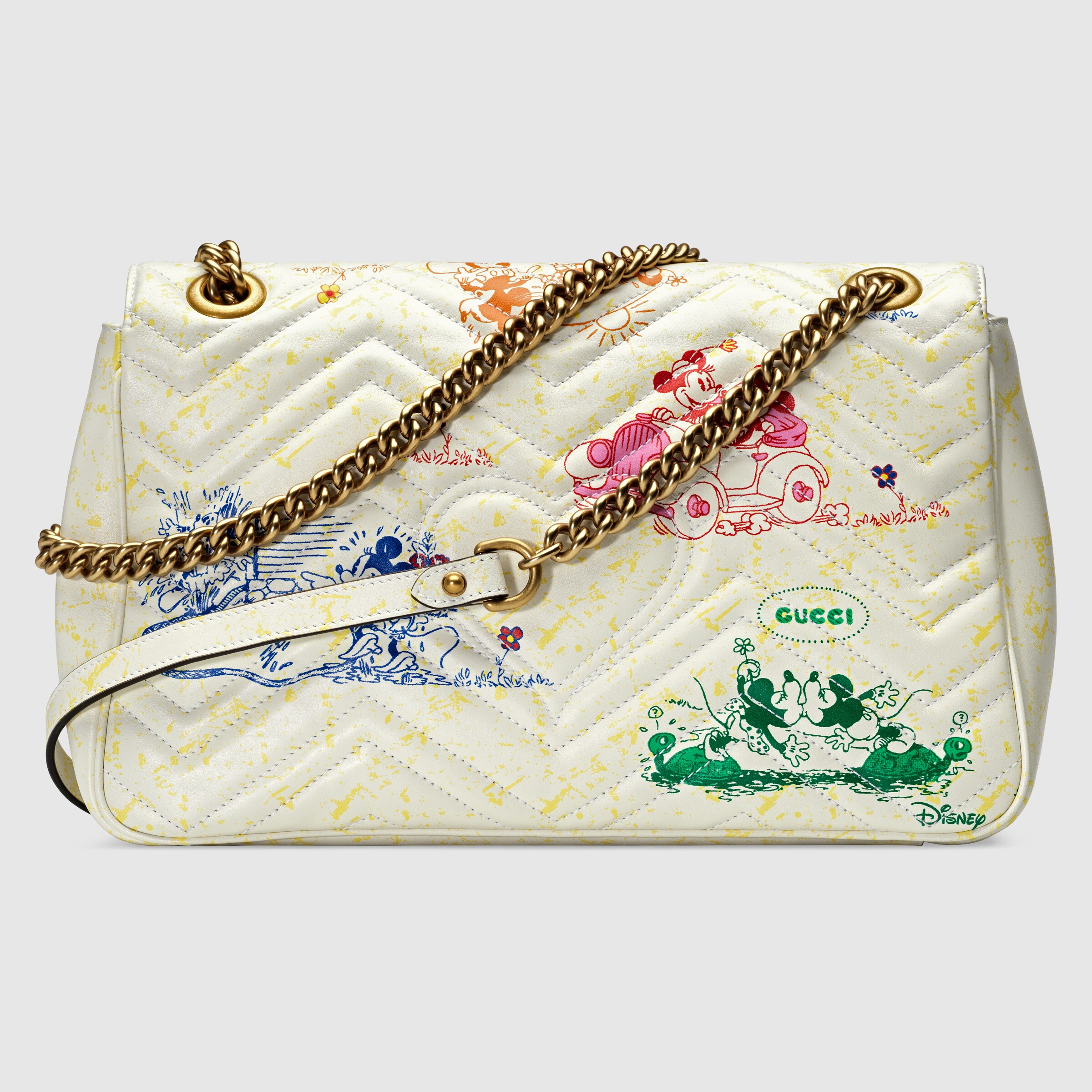 disney x gucci gg marmont small shoulder bag