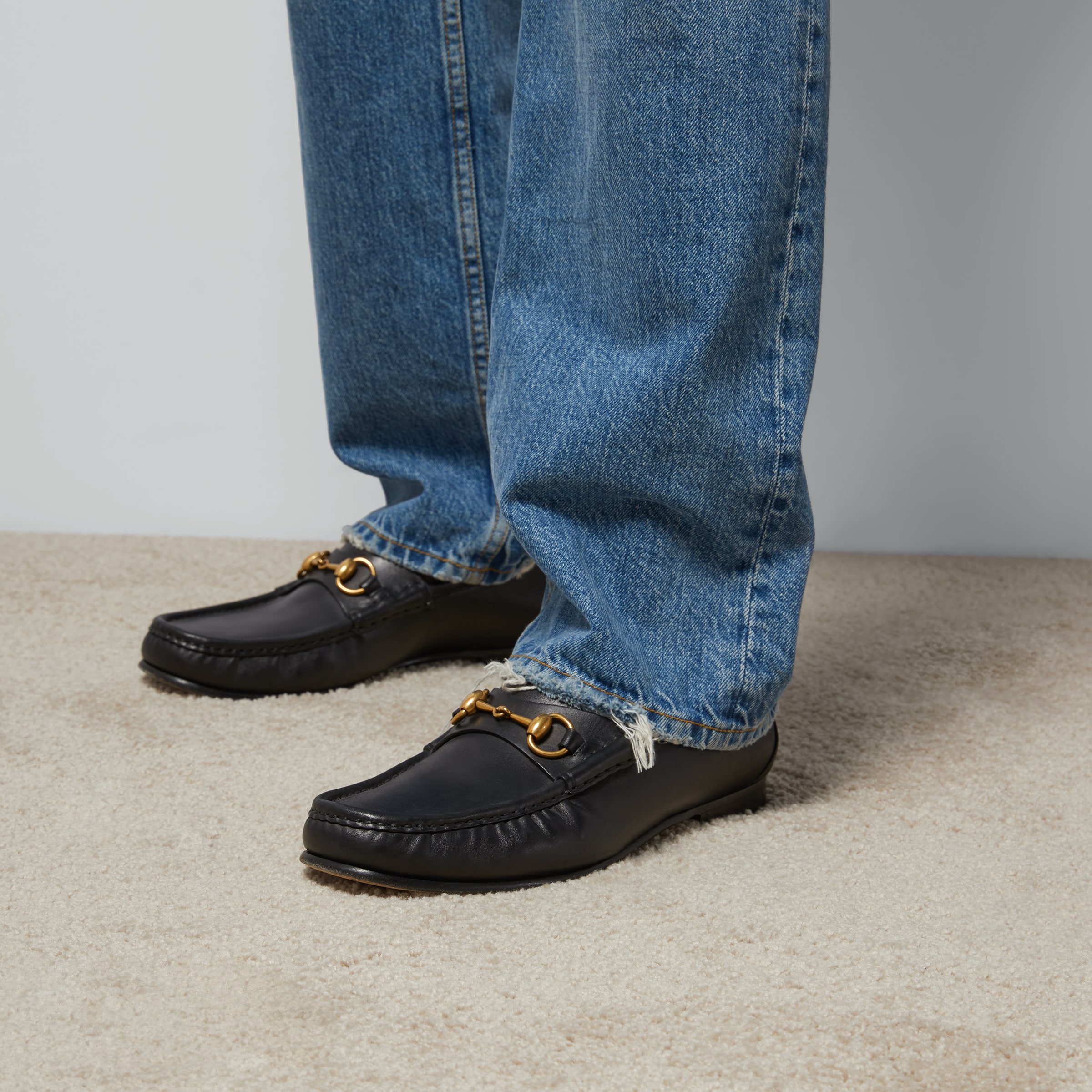 Mocassino gucci aperto discount
