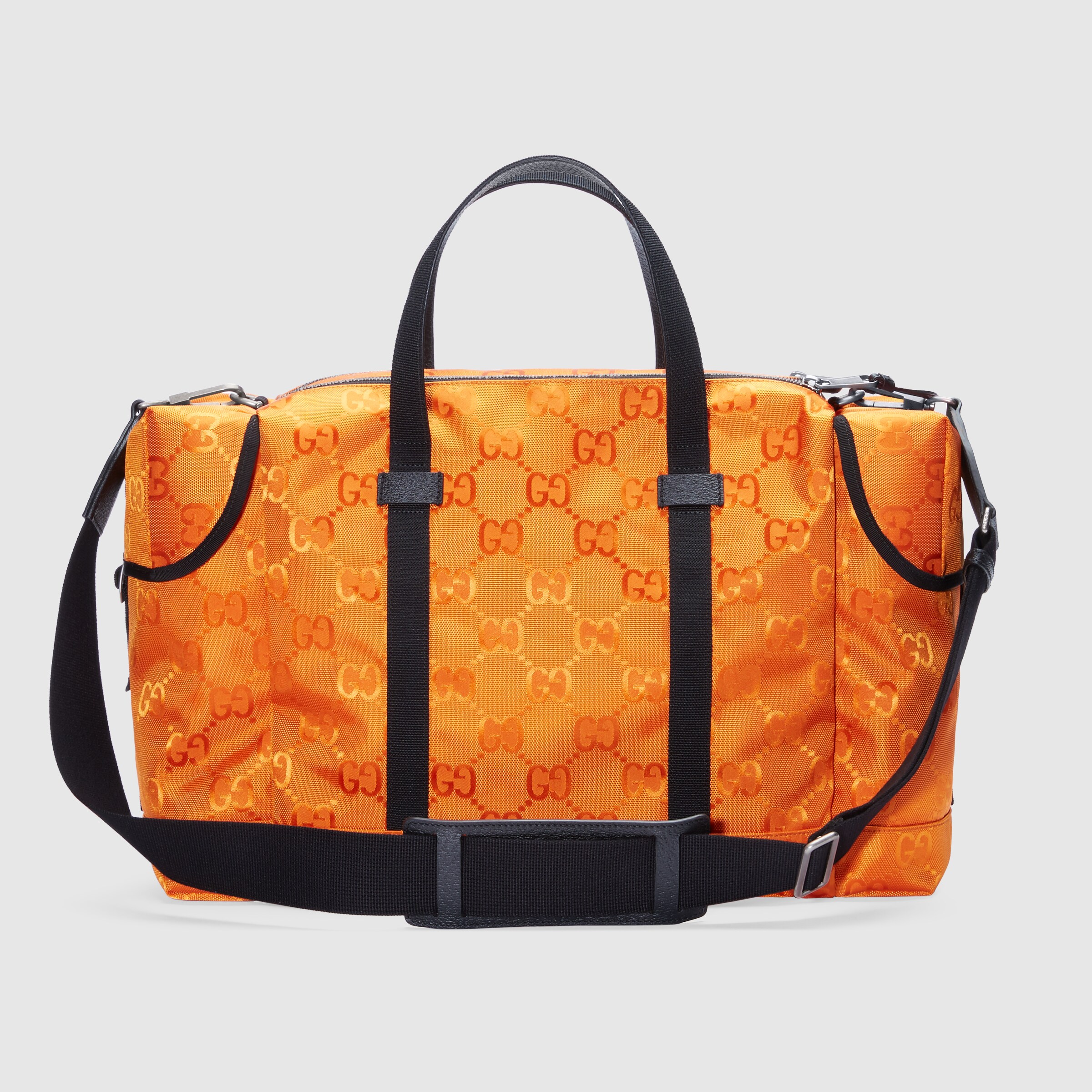 QA ®غوتشي ‎Gucci Off The Grid Duffle Bag In Orange GG ECONYL®