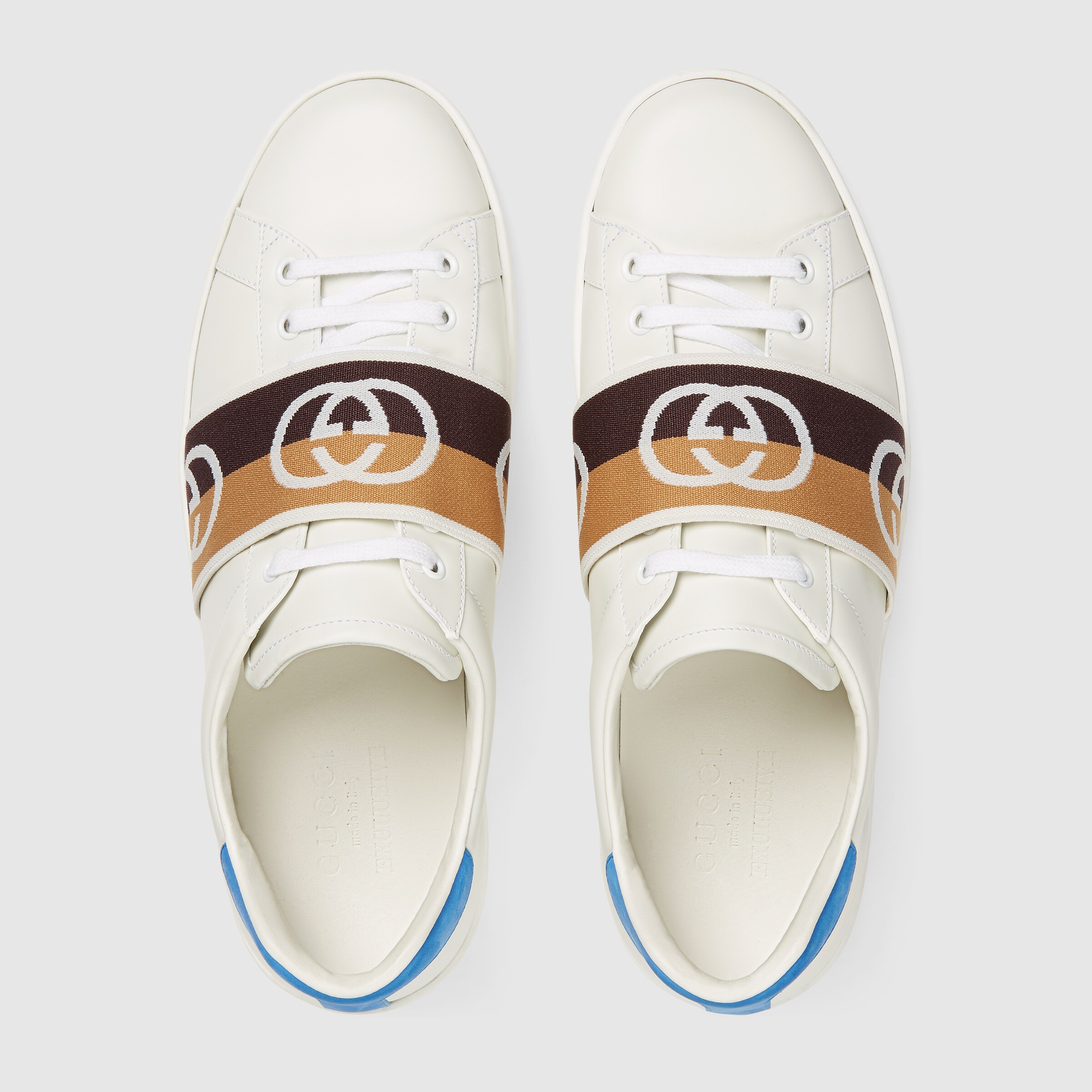 gucci ace interlocking g leather sneaker