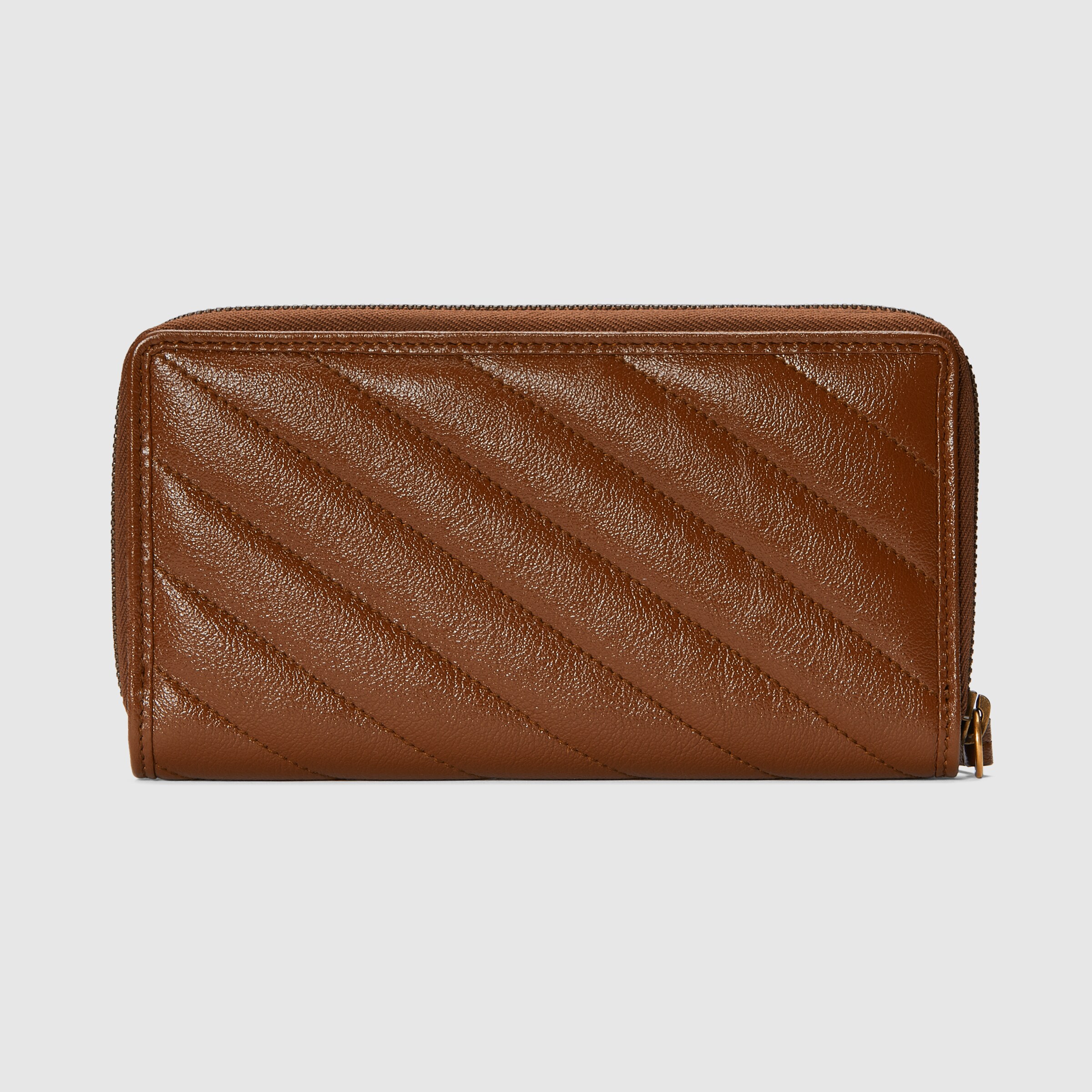 GG MARMONT 12 LONG WALLET IN MOCHA BROWN CALFSKIN