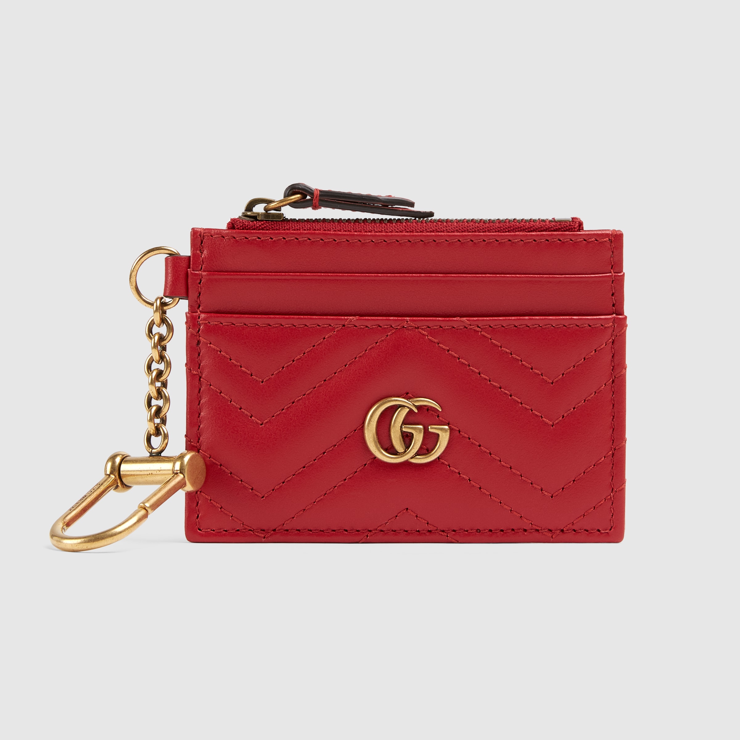 Red GG Marmont keychain wallet GUCCI® SA
