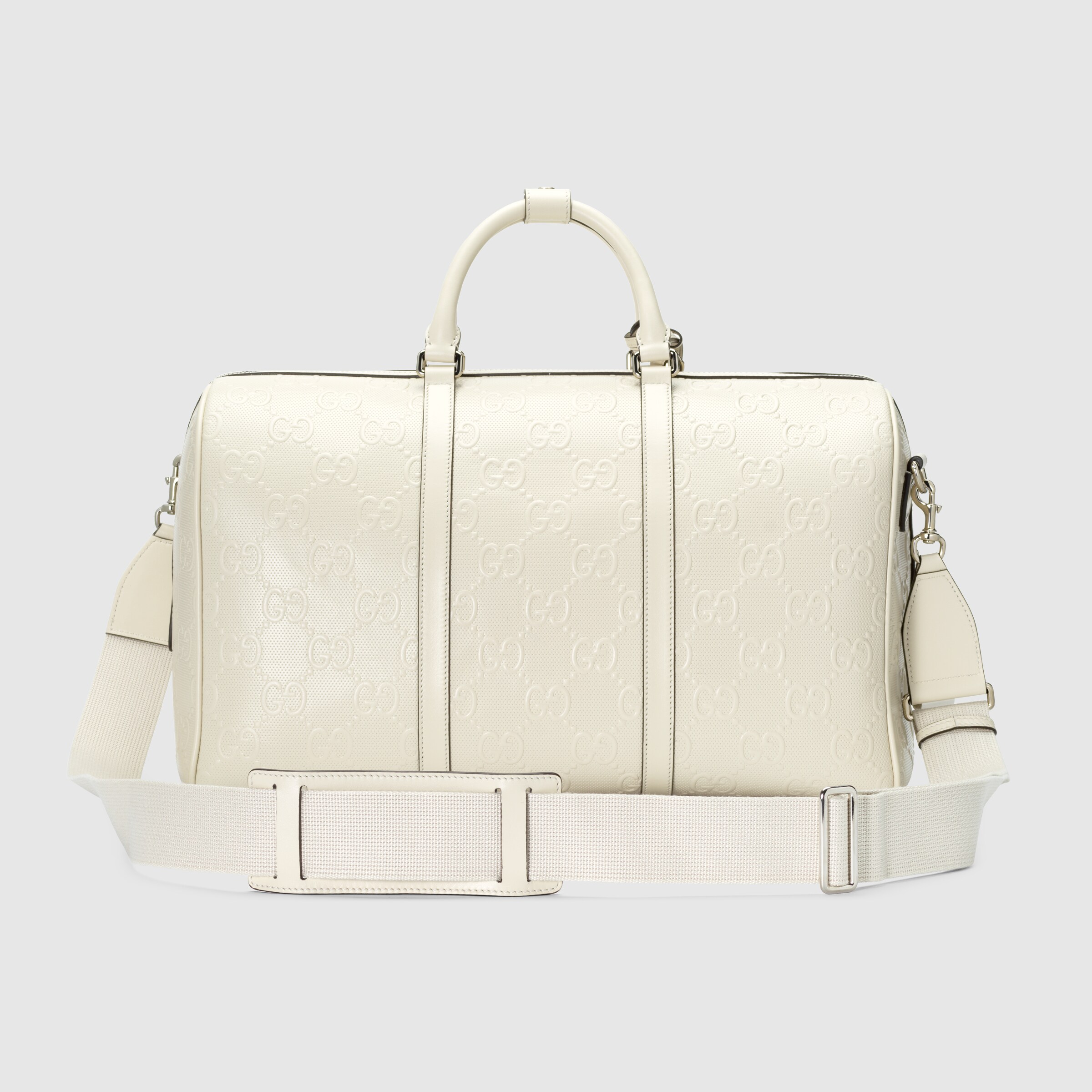 gucci white duffle bag