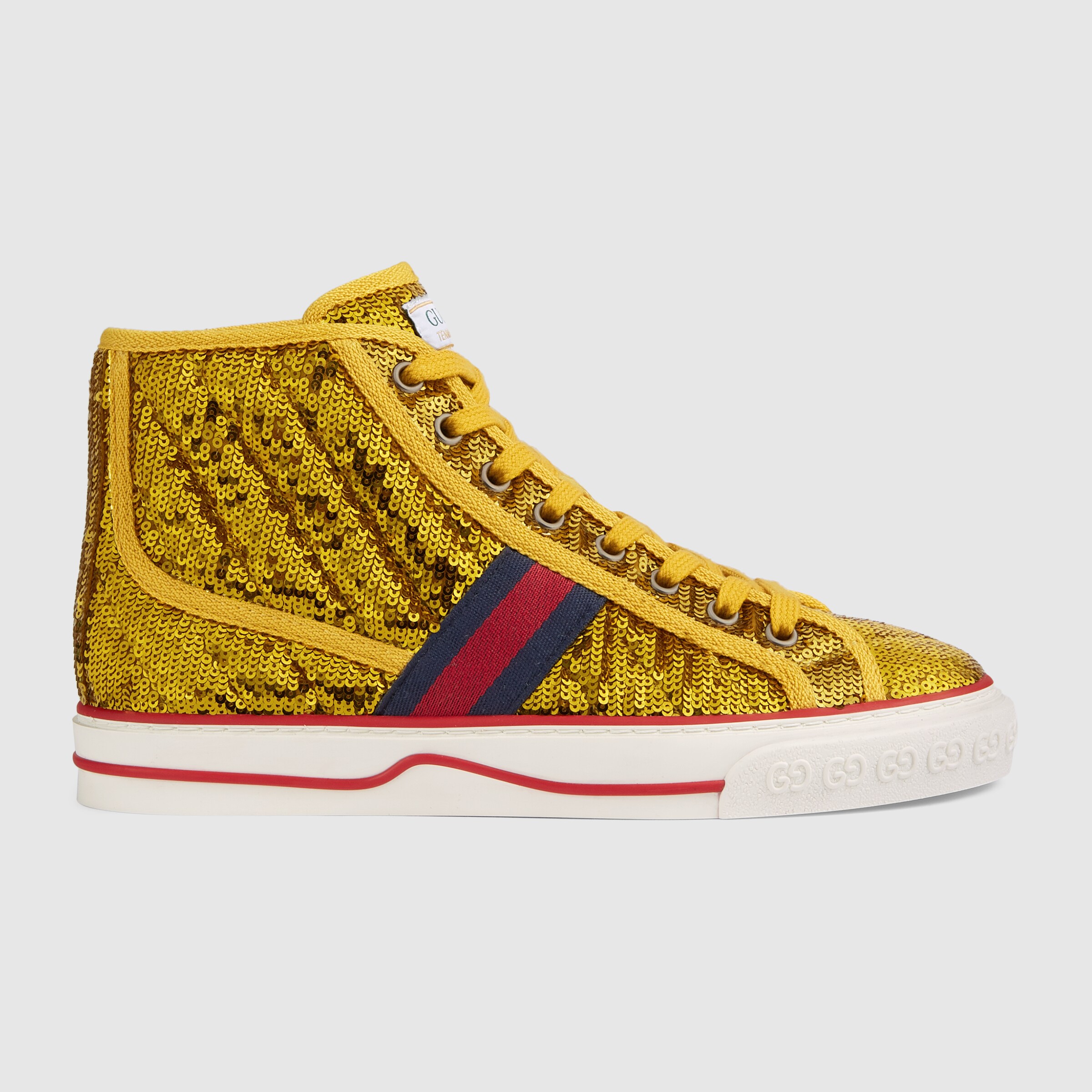 tennis 1977 high top platform sneaker gucci