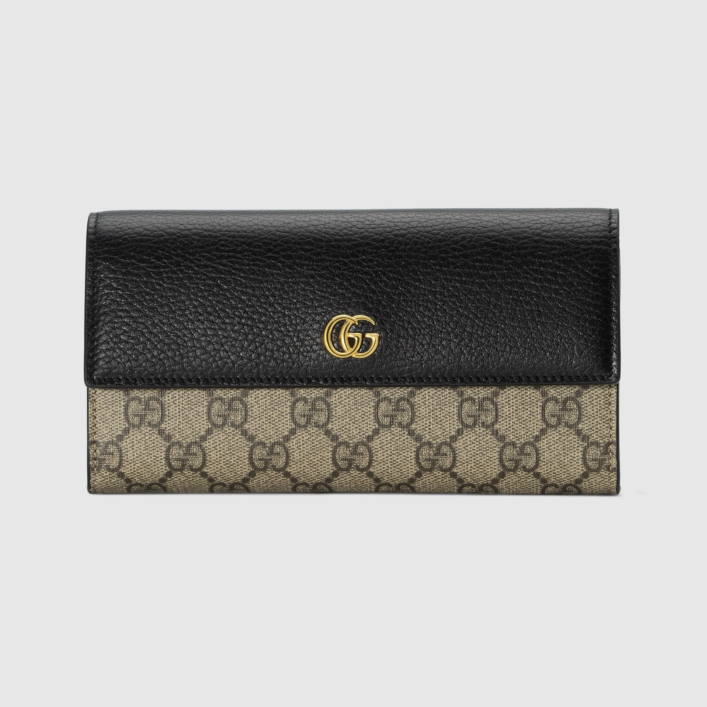 【GUCCI】GG MARMONT LEATHER CONTINENTAL WALLET Gucci GG Marmont Continental Leather Wallet () IFCHIC.COM