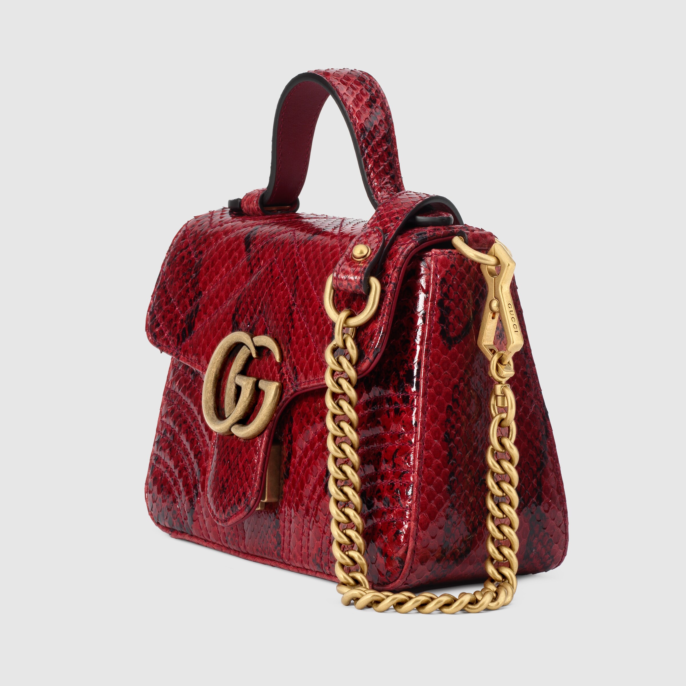 gucci marmont python bag
