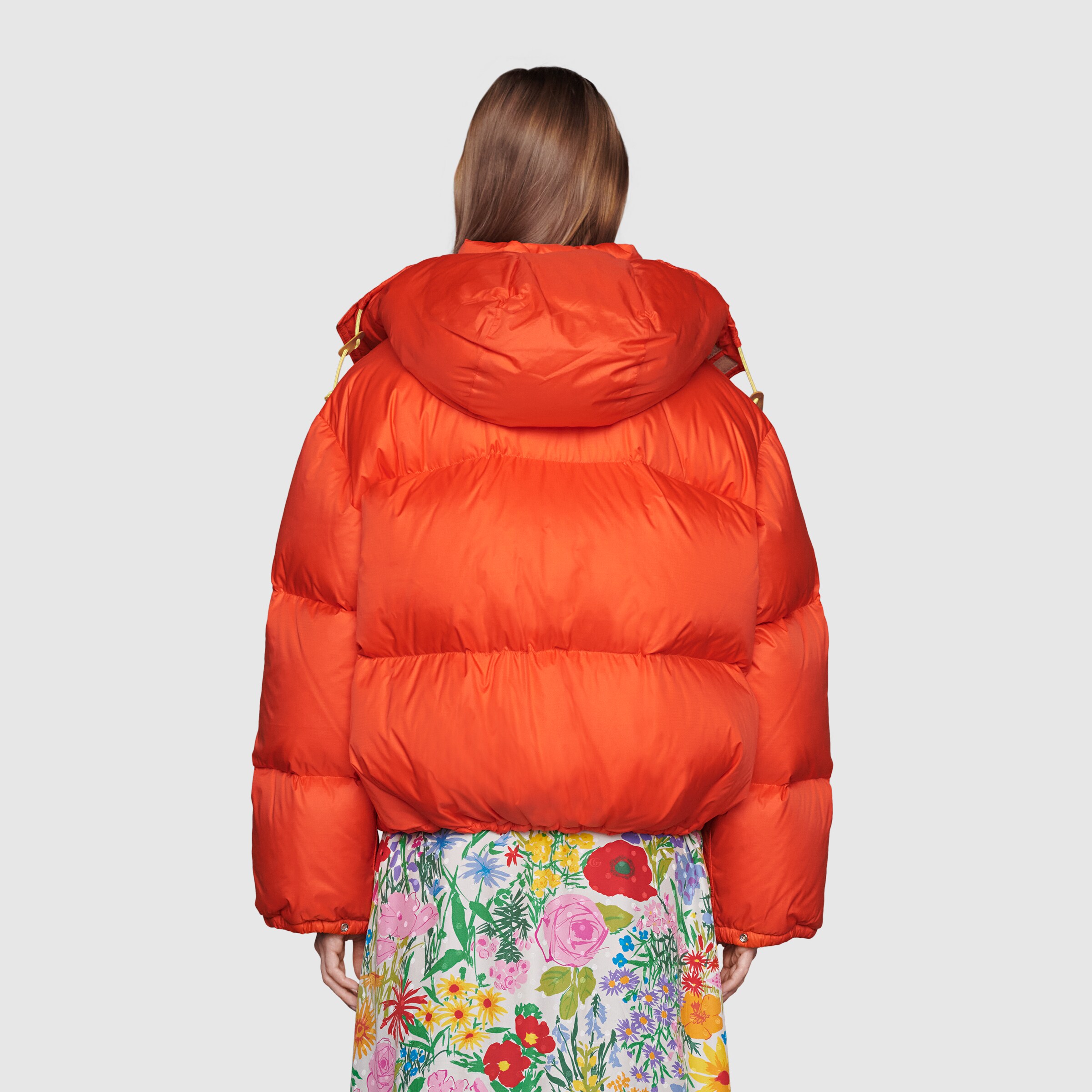 Orange The North Face x Gucci nylon jacket | GUCCI® Australia