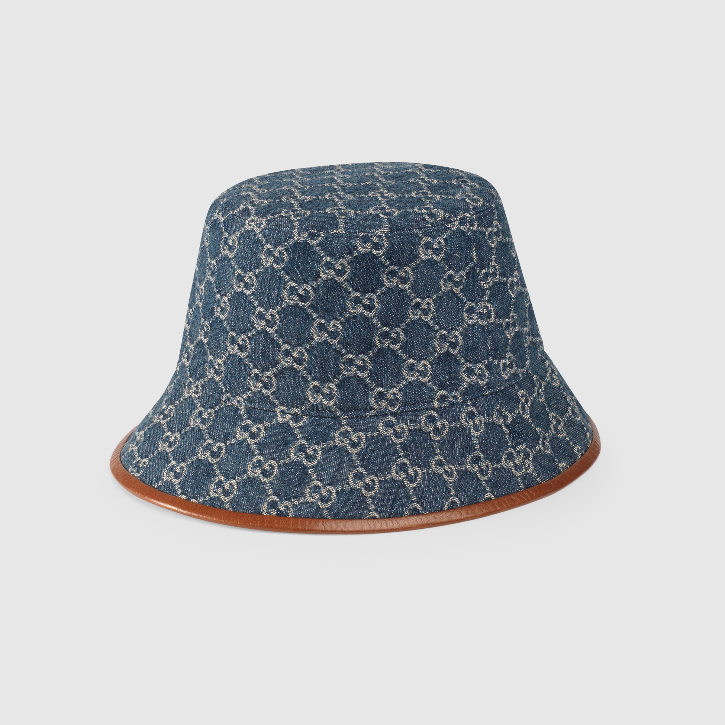 GG canvas bucket hat in blue GUCCI® US