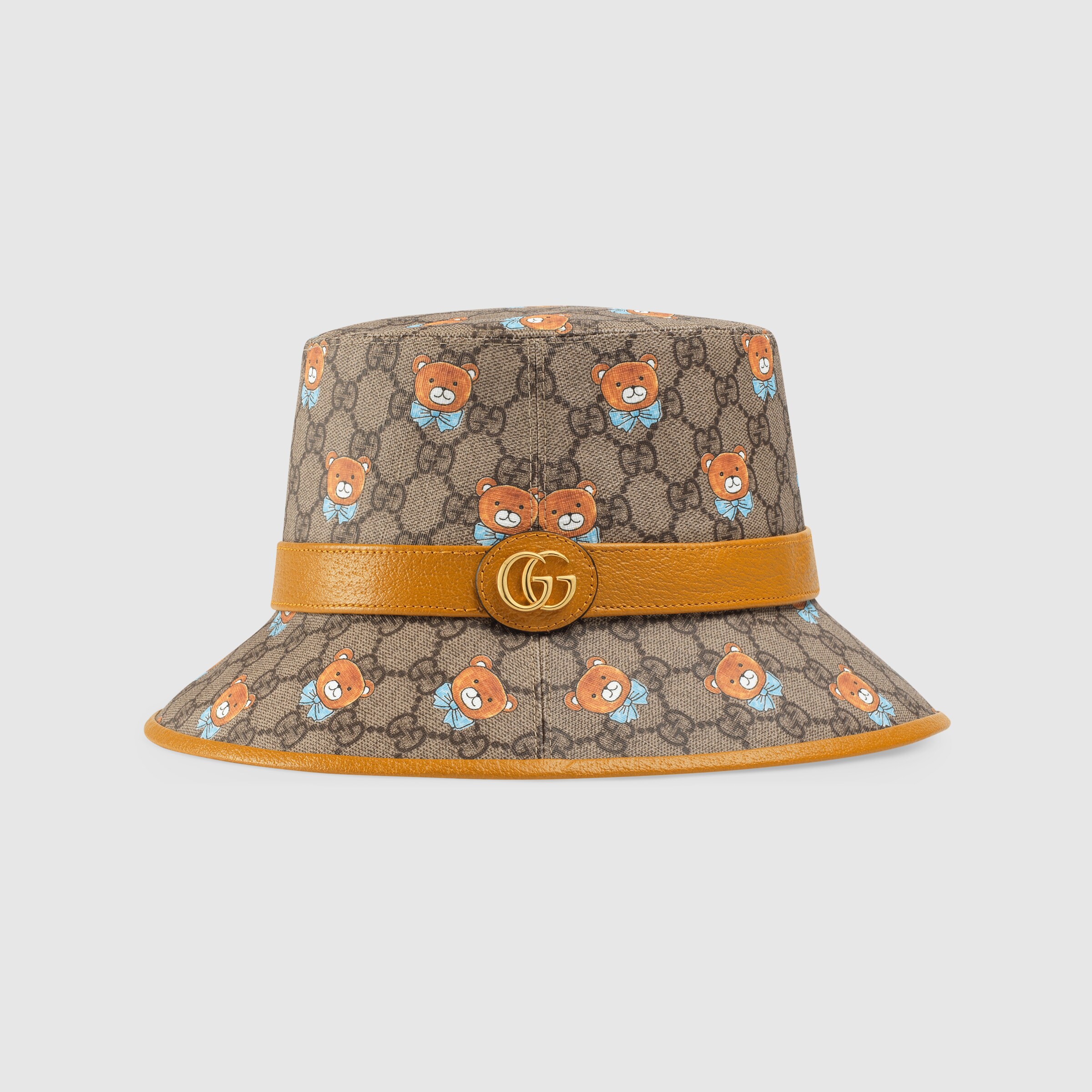 KAI x Gucci bucket hat inbeige and ebony GG Supreme GUCCI® International