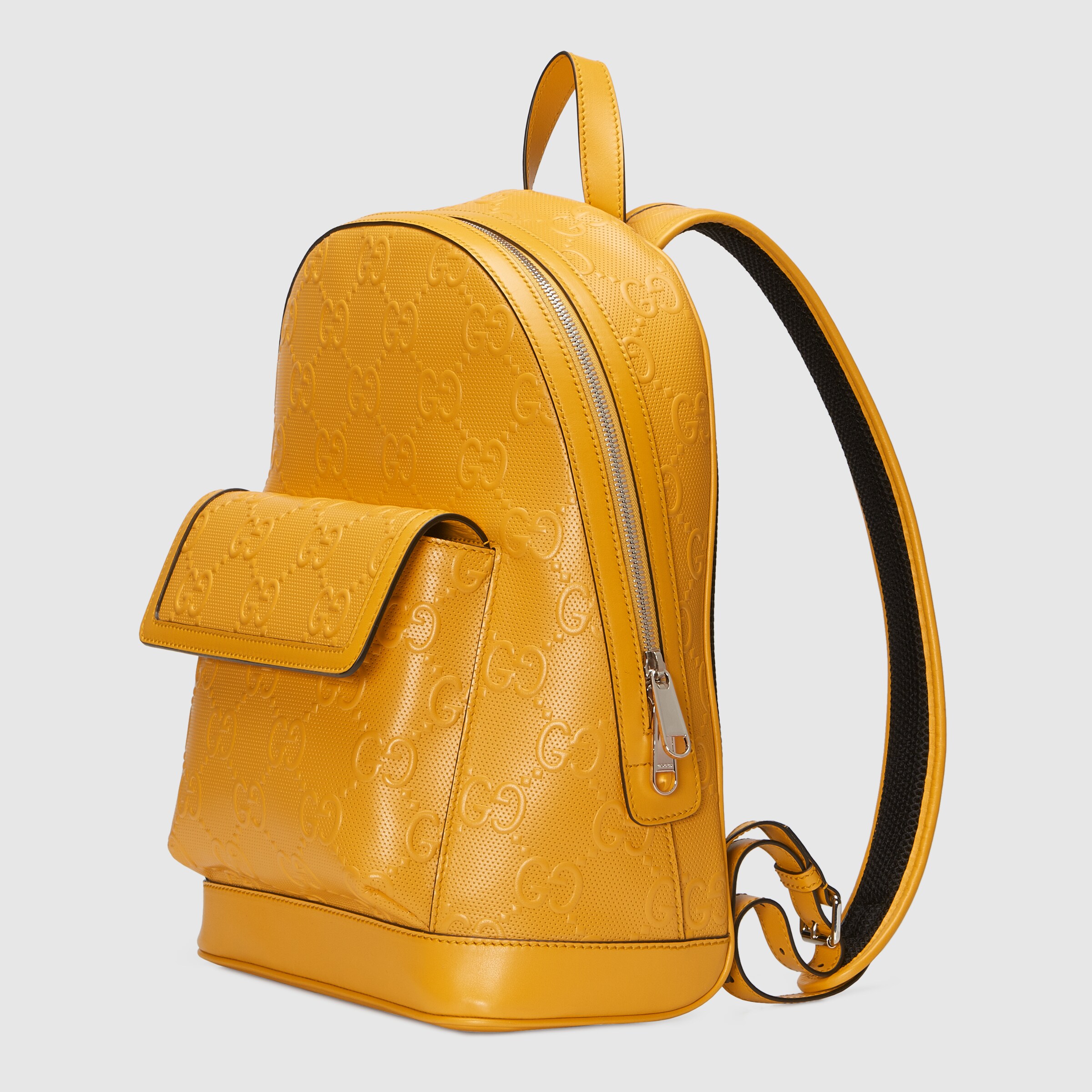 gucci embossed backpack
