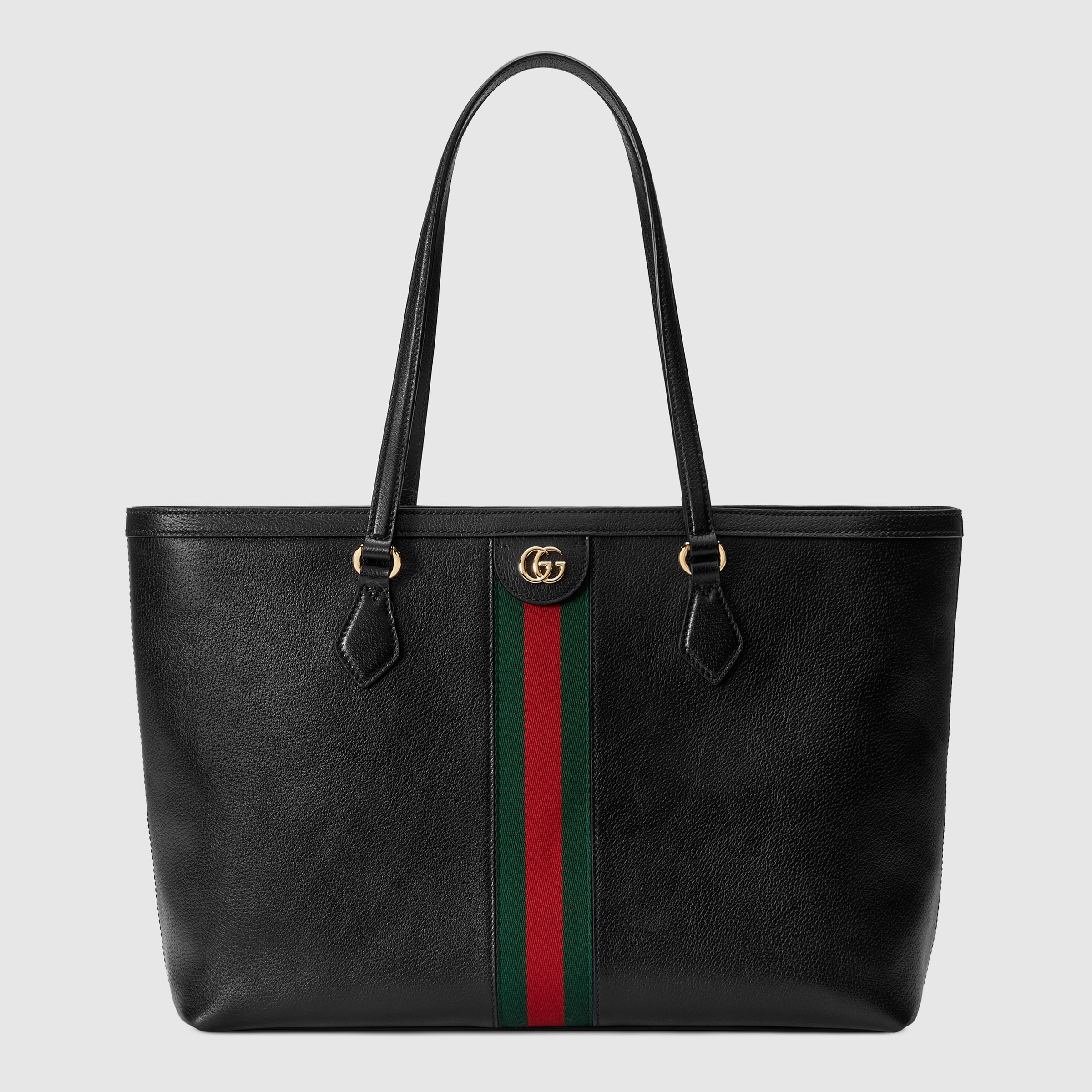 Ophidia medium tote in black leather GUCCI® Canada