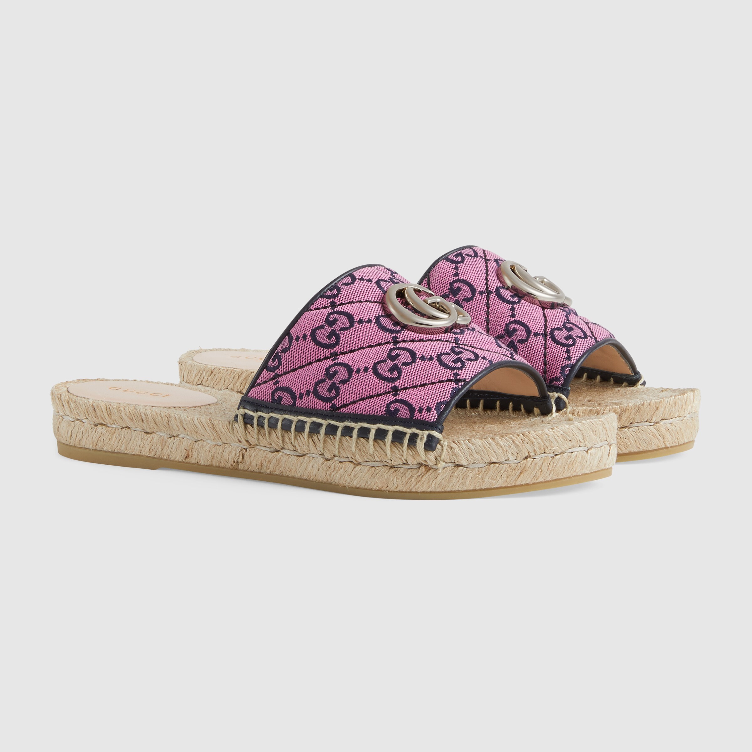 gucci pink espadrilles sandals