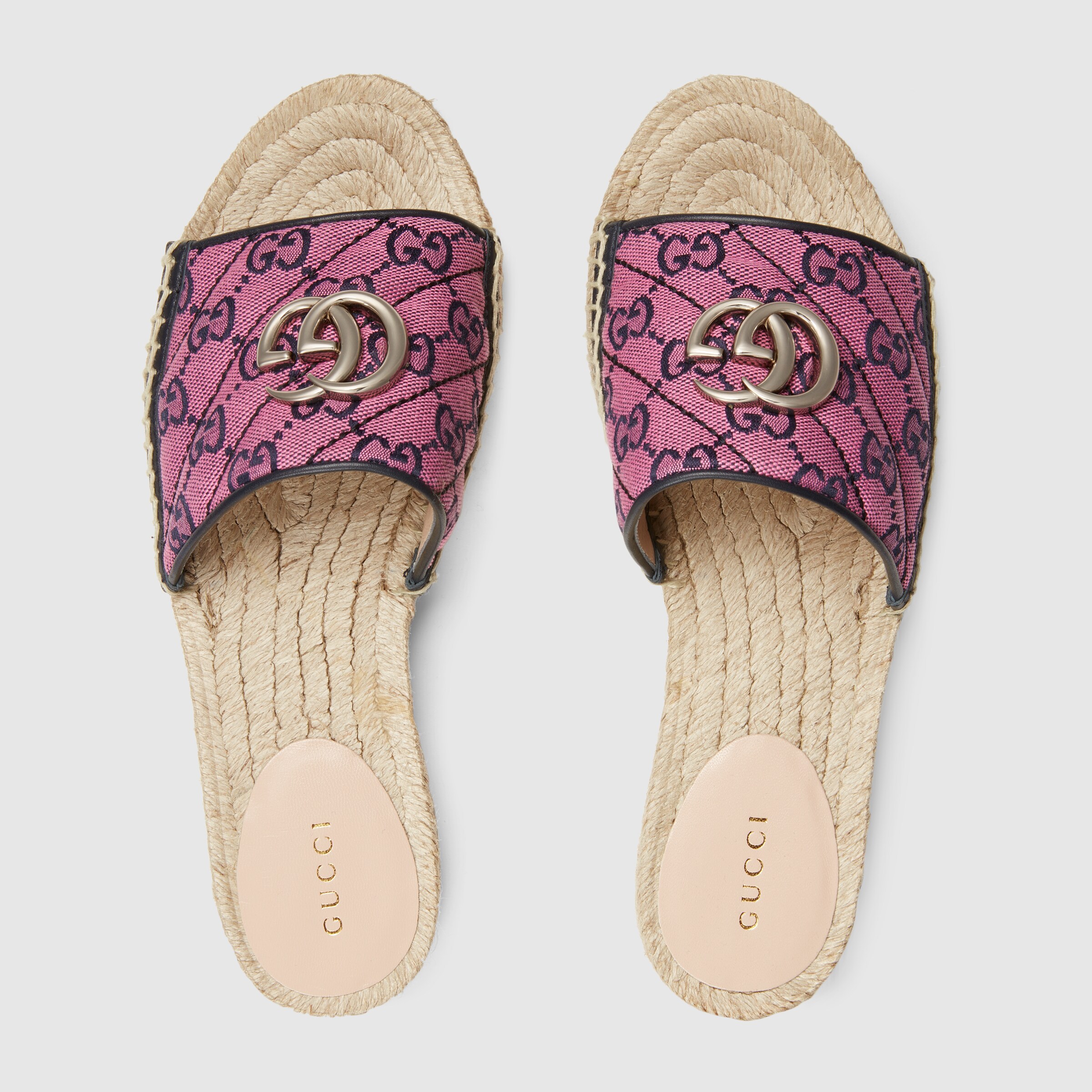 gucci pink espadrilles sandals